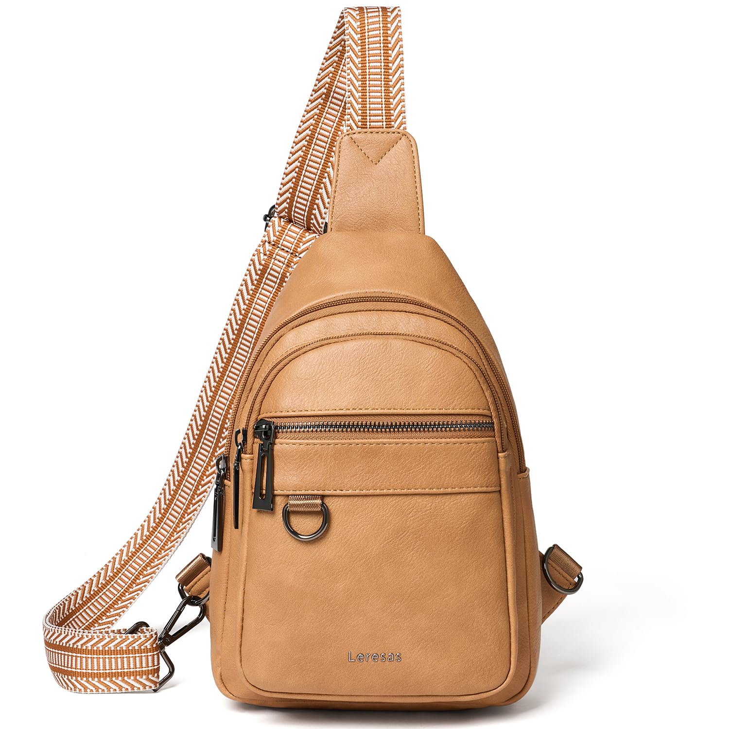 7L Vegan Leather Crossbody Sling Bag for Women & Men - Anti-Theft Fanny Pack, Shoulder Bag & Travel Backpack - Perfect for Gym, Hiking, Commuting & Daily Use