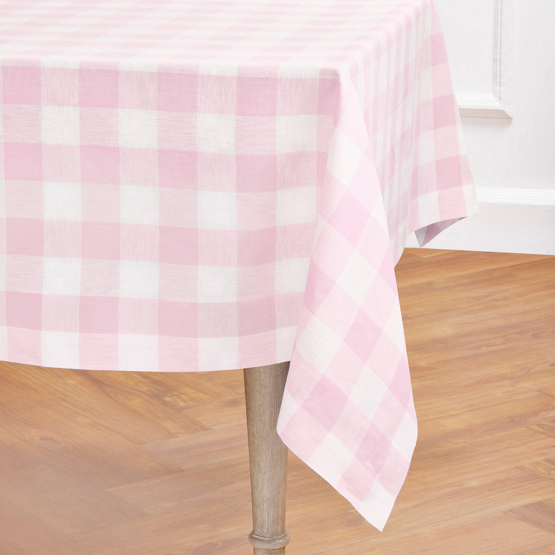 Buffalo Check Tablecloth - Red and Black Plaid Cotton Fabric for Dining Table - Perfect for Thanksgiving, Christmas, and Holiday Decorations