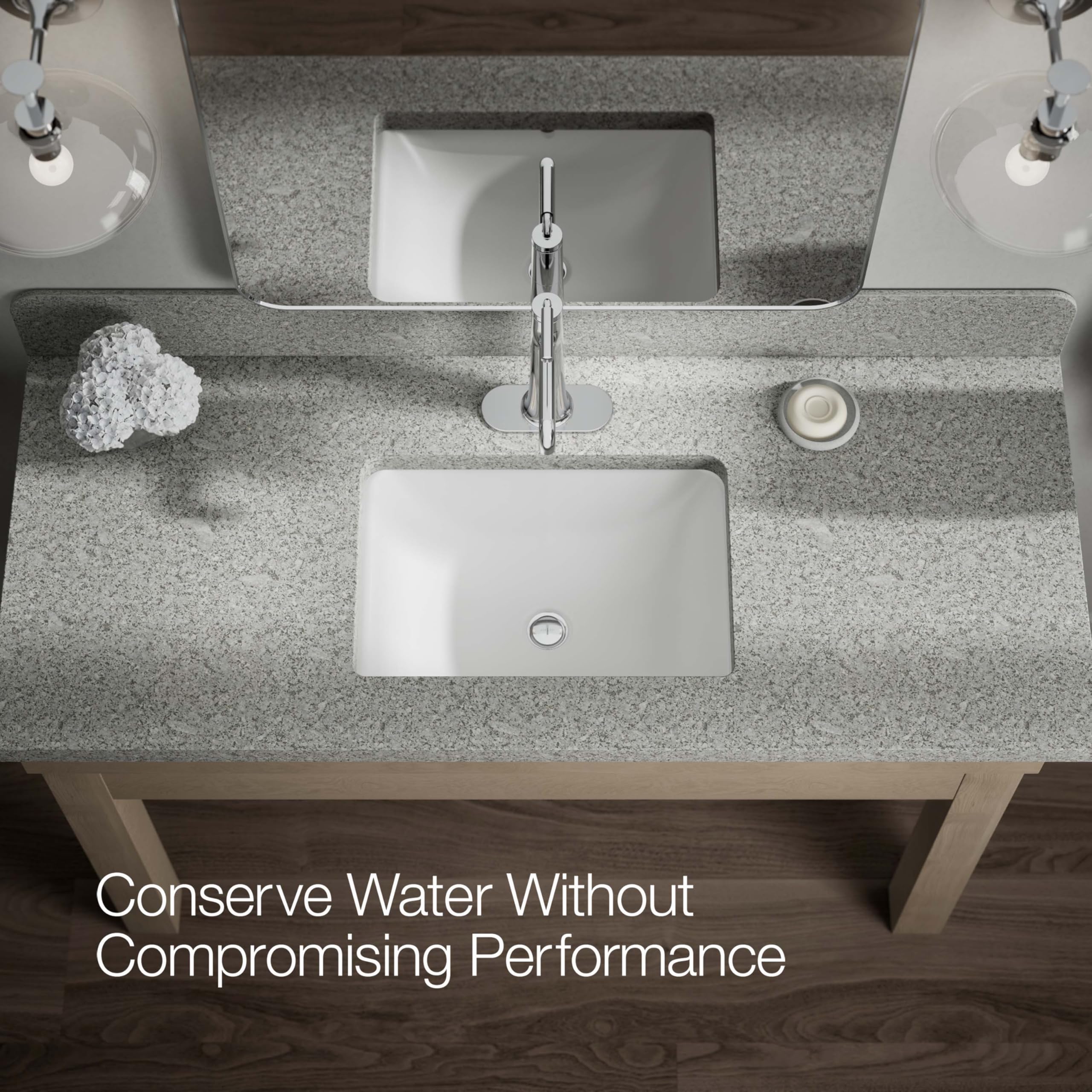 High Flow 1.2 GPM Single Handle Bathroom Sink Faucet - Modern Tall Spout Design for Vanity & Powder Room Installation
