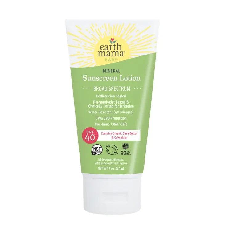 Baby Mineral Sunscreen Lotion SPF 40 - Fragrance-Free, Hypoallergenic & Water-Resistant for Sensitive Skin - Perfect for Outdoor Play, Beach Days & Swimming (SKU 10422)