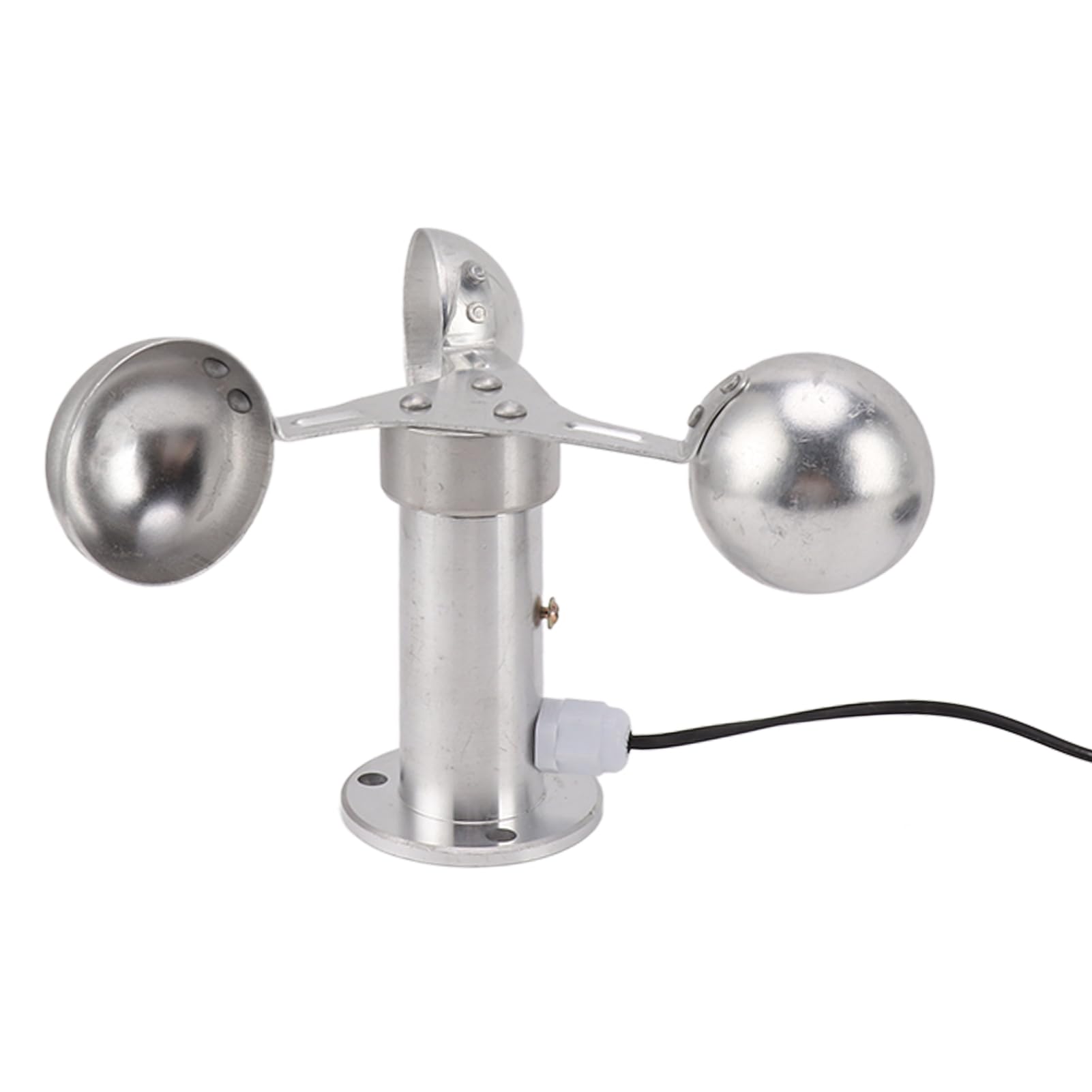 High Accuracy 3-Cup Wind Speed Sensor Anemometer - Aluminum Alloy Weather Station Wind Tester for Meteorological Stations, Power Plants & Outdoor Activities (Hiking, Sailing, Drone Flying)