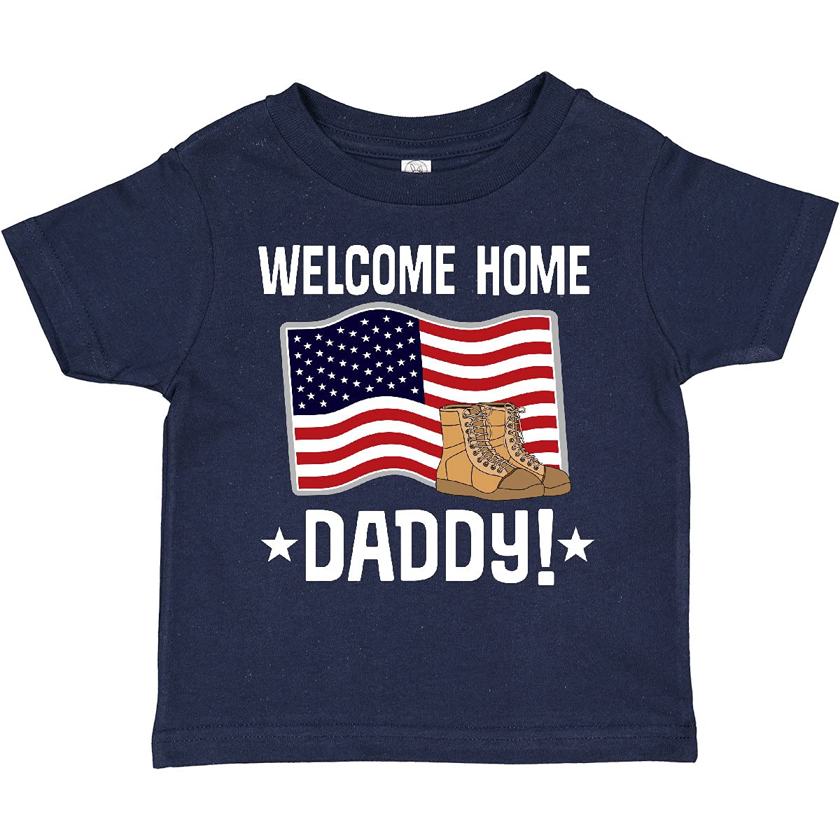 Military Dad USA Flag Toddler T-Shirt - Welcome Home Gift
