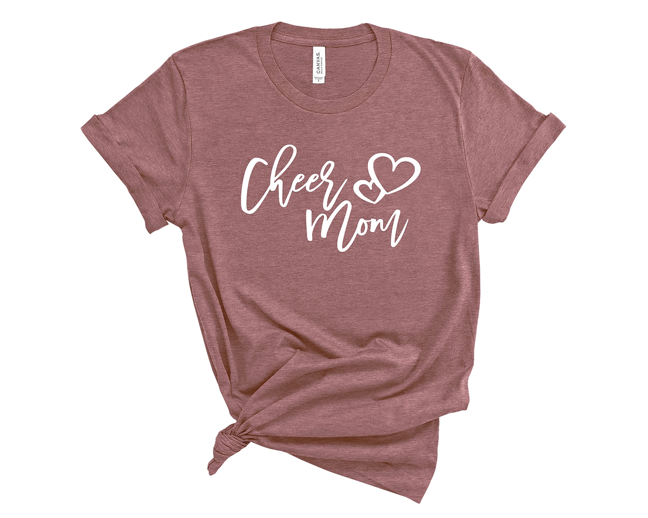 Cheer Mom T-Shirt - Perfect Mother's Day & Birthday Gift for Women - Comfortable Cotton Tee for Cheerleading Moms, Sports Events & Casual Wear