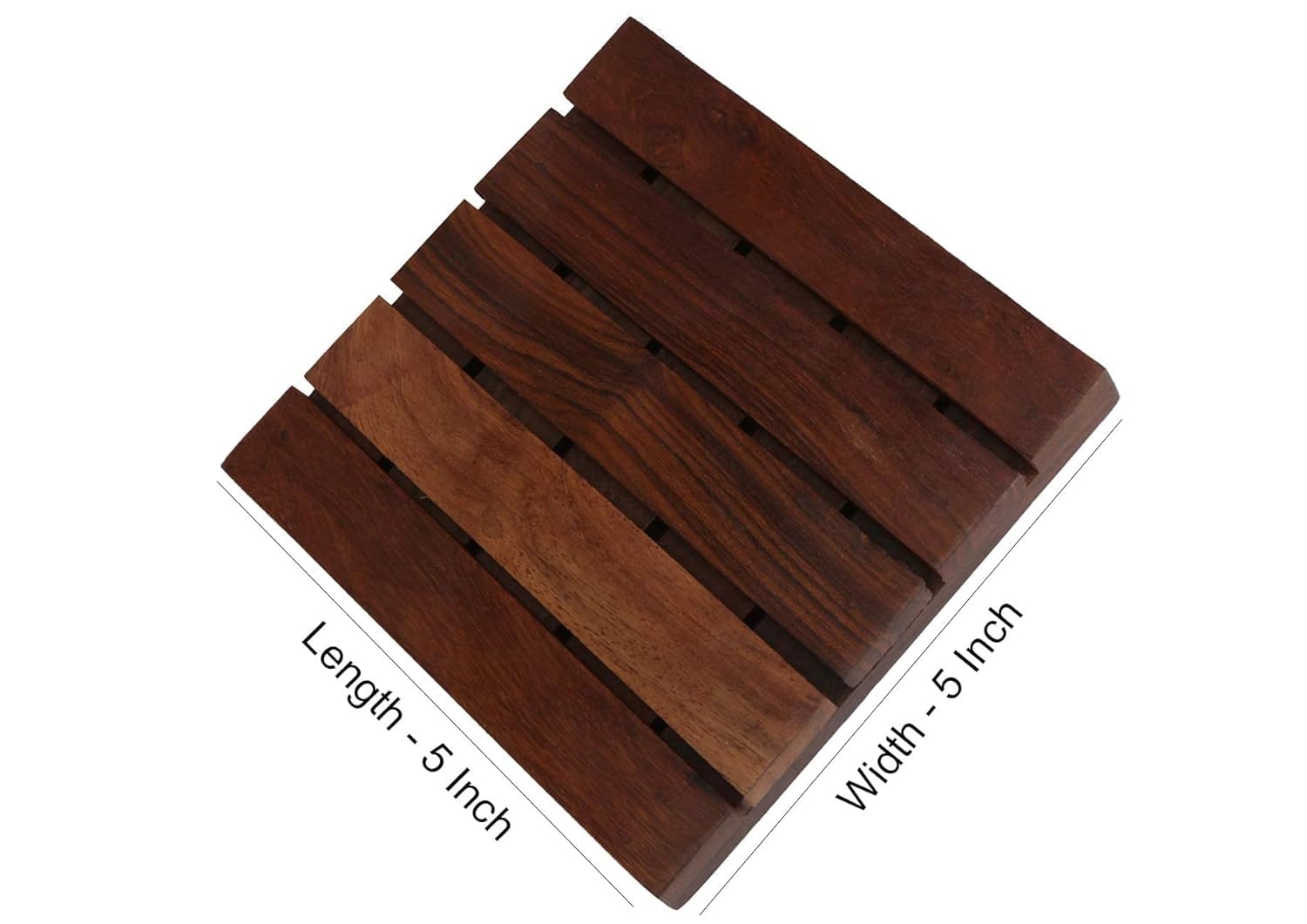 Nishant Handicraft 6-Piece Wooden Coaster Set - Natural Wood Drink Coasters for Coffee, Tea, Beer, and Wine Glasses - Rustic Home Decor for Dining Table, Bar, and Office Use