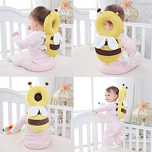 Adjustable Baby Back Protector Bag & Pillow for Child Safety | Waterproof Shower Cap | Head & Back Support for Infants | Perfect for Car Seats, Strollers & Bath Time