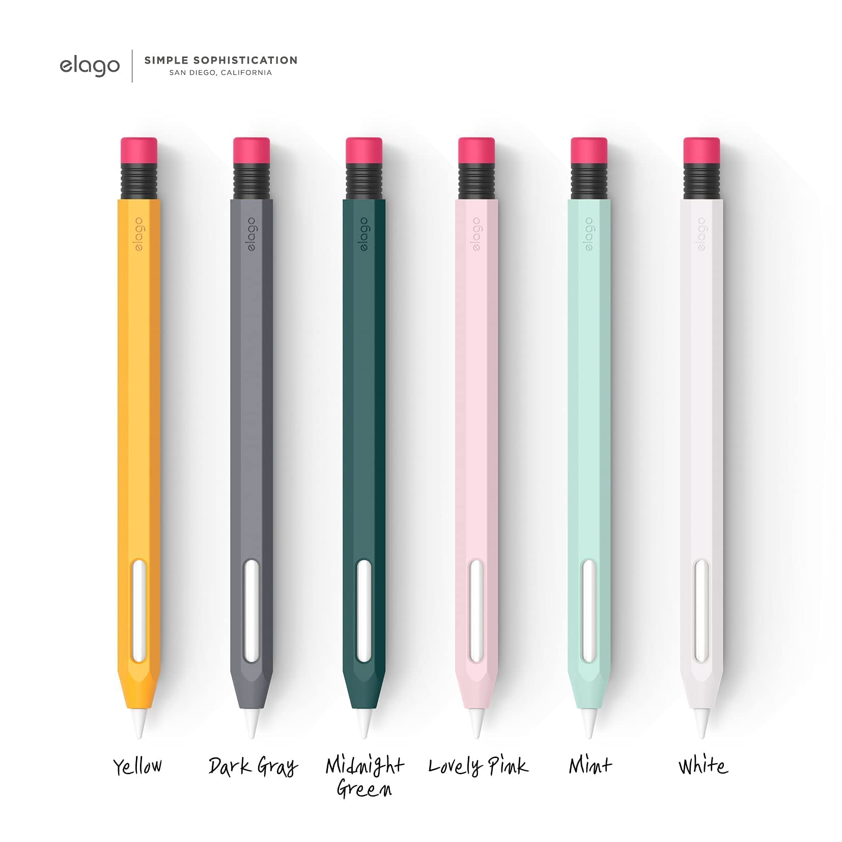 elago Classic Apple Pencil Pro & 2nd Gen Case - Magnetic Charging Compatible Protective Cover with Double Pressure Support | Perfect for Artists, Students & Professionals Using iPad for Drawing, Note-Taking & Digital Design