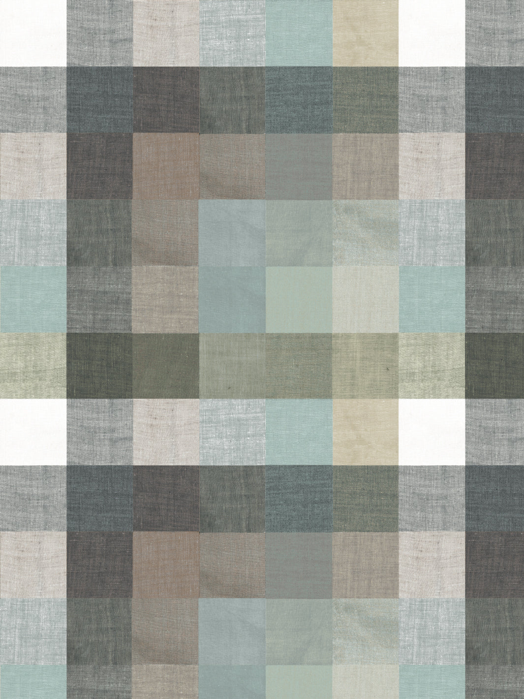 Chris Benz Bellport Madras Small Gray Wallpaper - Perfect for Living Room, Bedroom & Home Office Decor