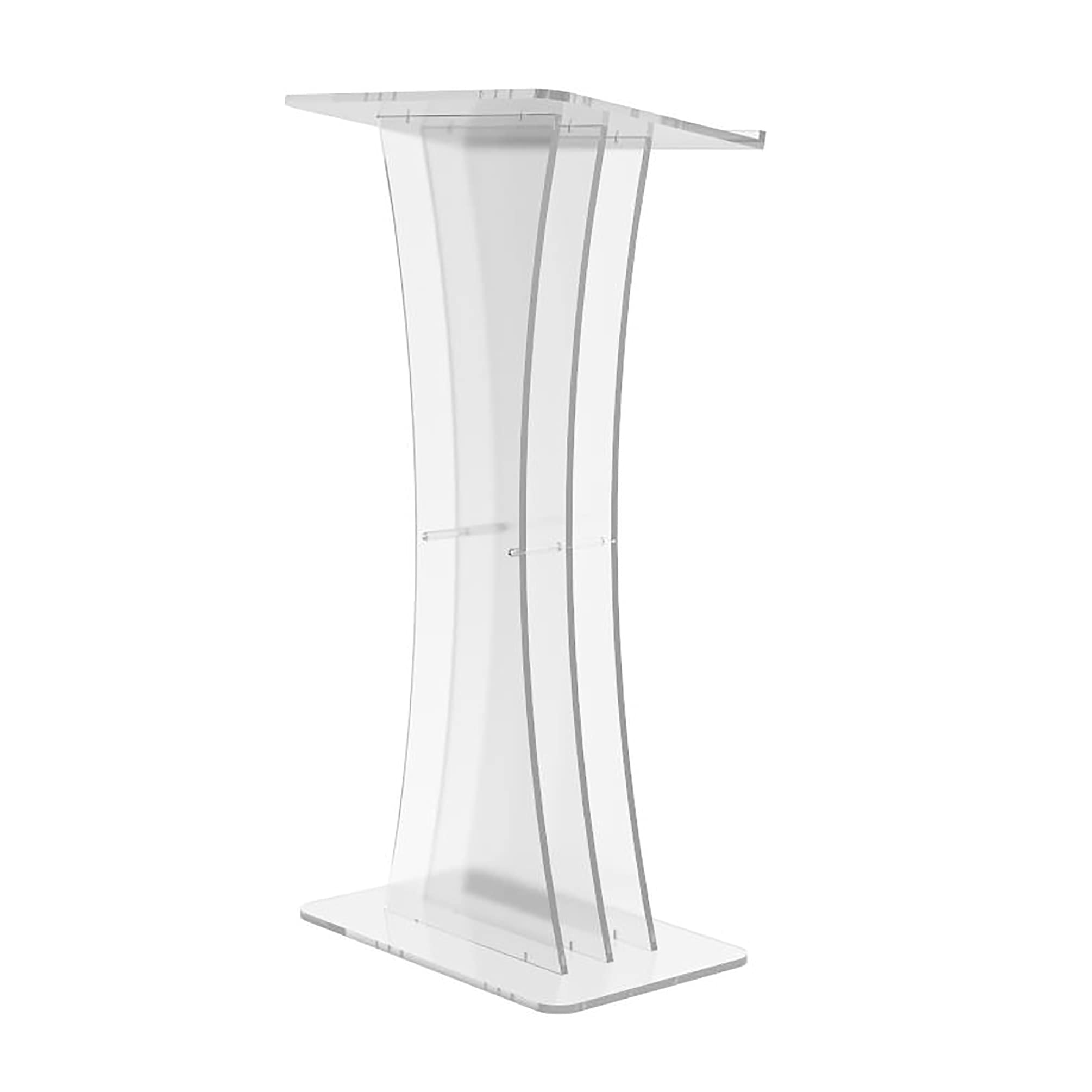 FixtureDisplays® Clear Acrylic Lectern Podium - 24