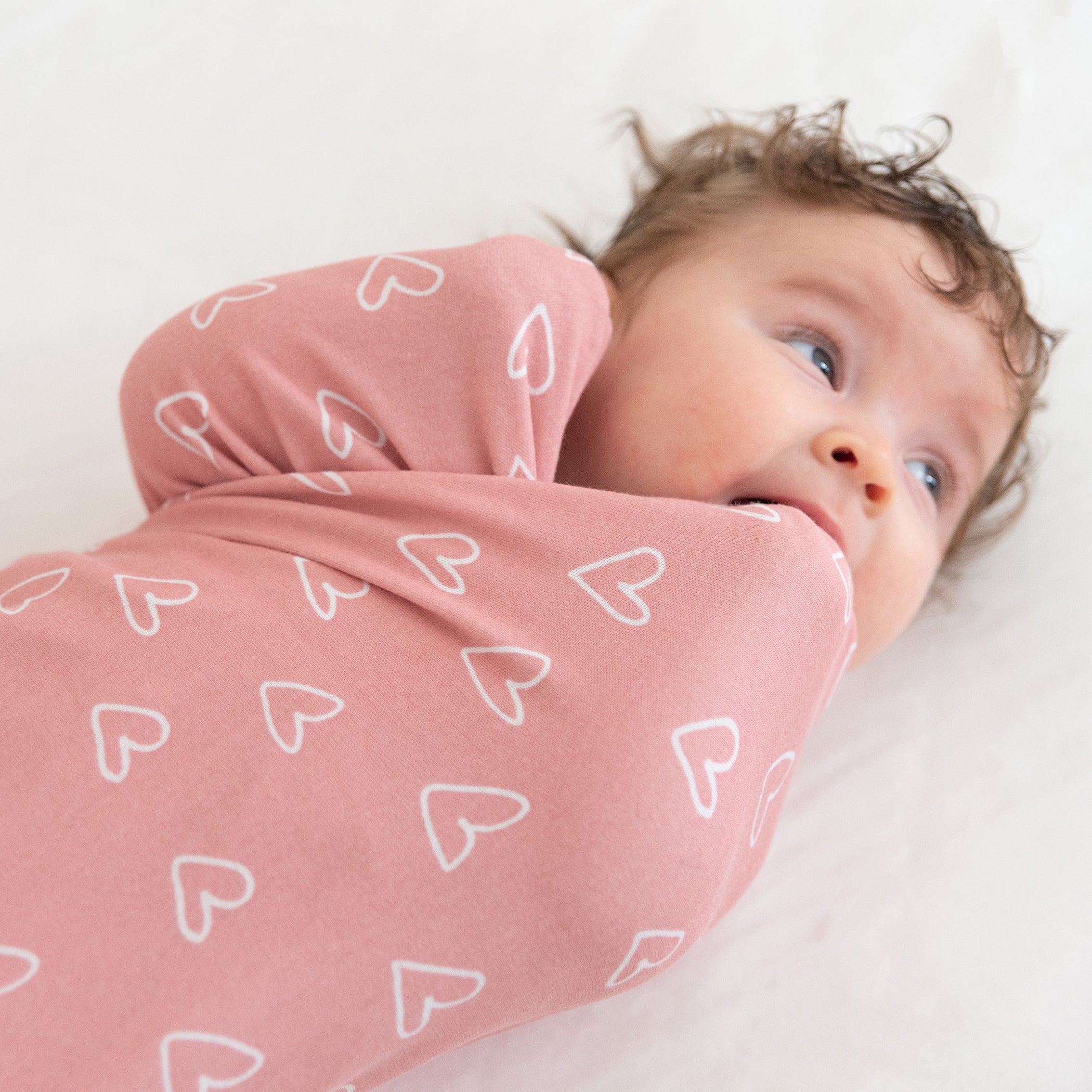 Nordic Style 2-Pack Jersey Wrap in Dusty Berry & Rose - Soft & Cozy for Home, Office, and Travel