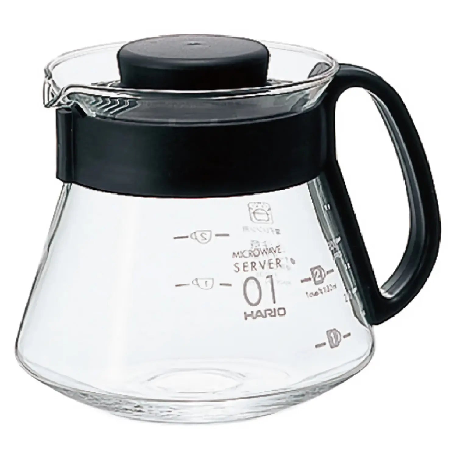 Hario V60 Heat Resistant Glass Coffee Server - 600ml Drip Coffee Maker for Pour Over Brewing - Perfect for Home, Office & Specialty Coffee Shops