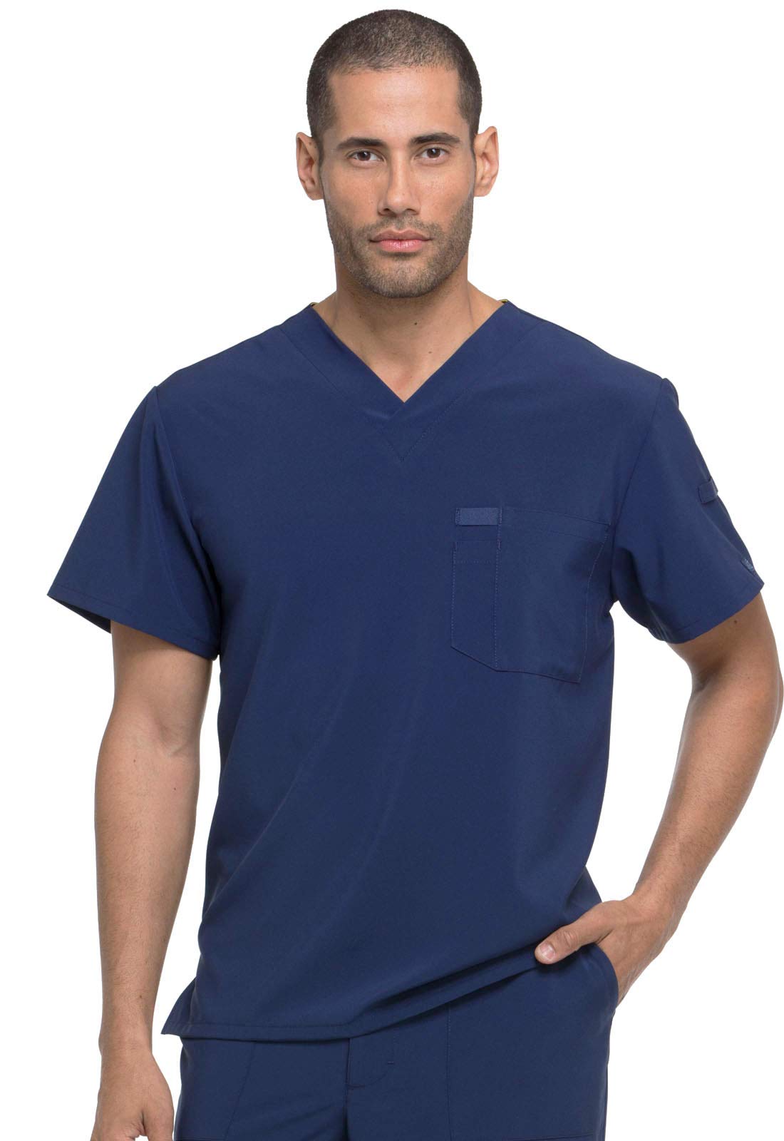 Dickies EDS Essentials Men's Scrubs Top - Tuckable V-Neck Work Shirt DK635 for Nurses, Doctors & Healthcare Professionals