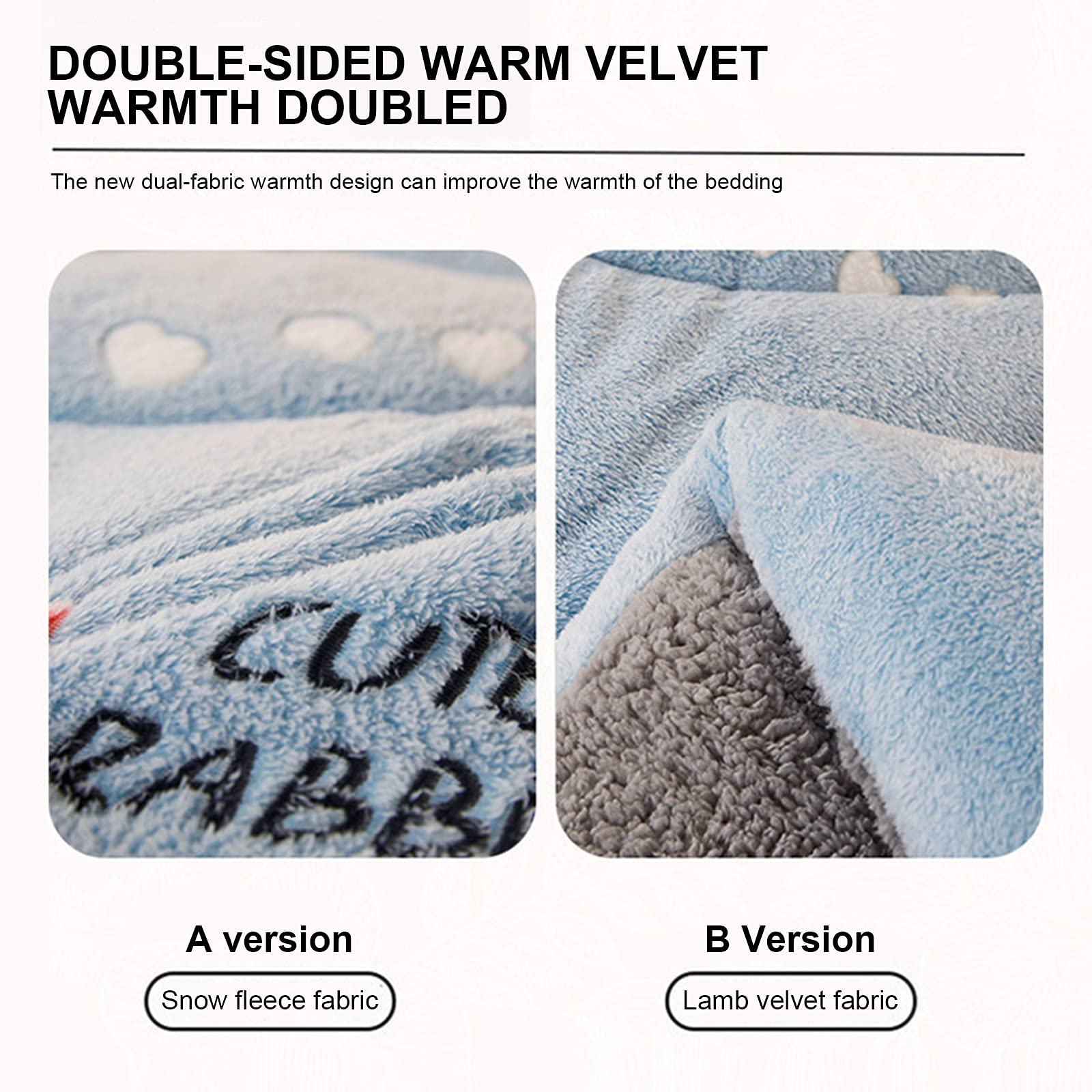 All-Season Quilted Cotton Duvet Insert - Twin Size Winter Comforter (180x220cm, 4kg) | Soft & Warm Thickened Lamb Cashmere Blanket for Bedding | Perfect for Cold Weather, Guest Rooms & Cozy Nights