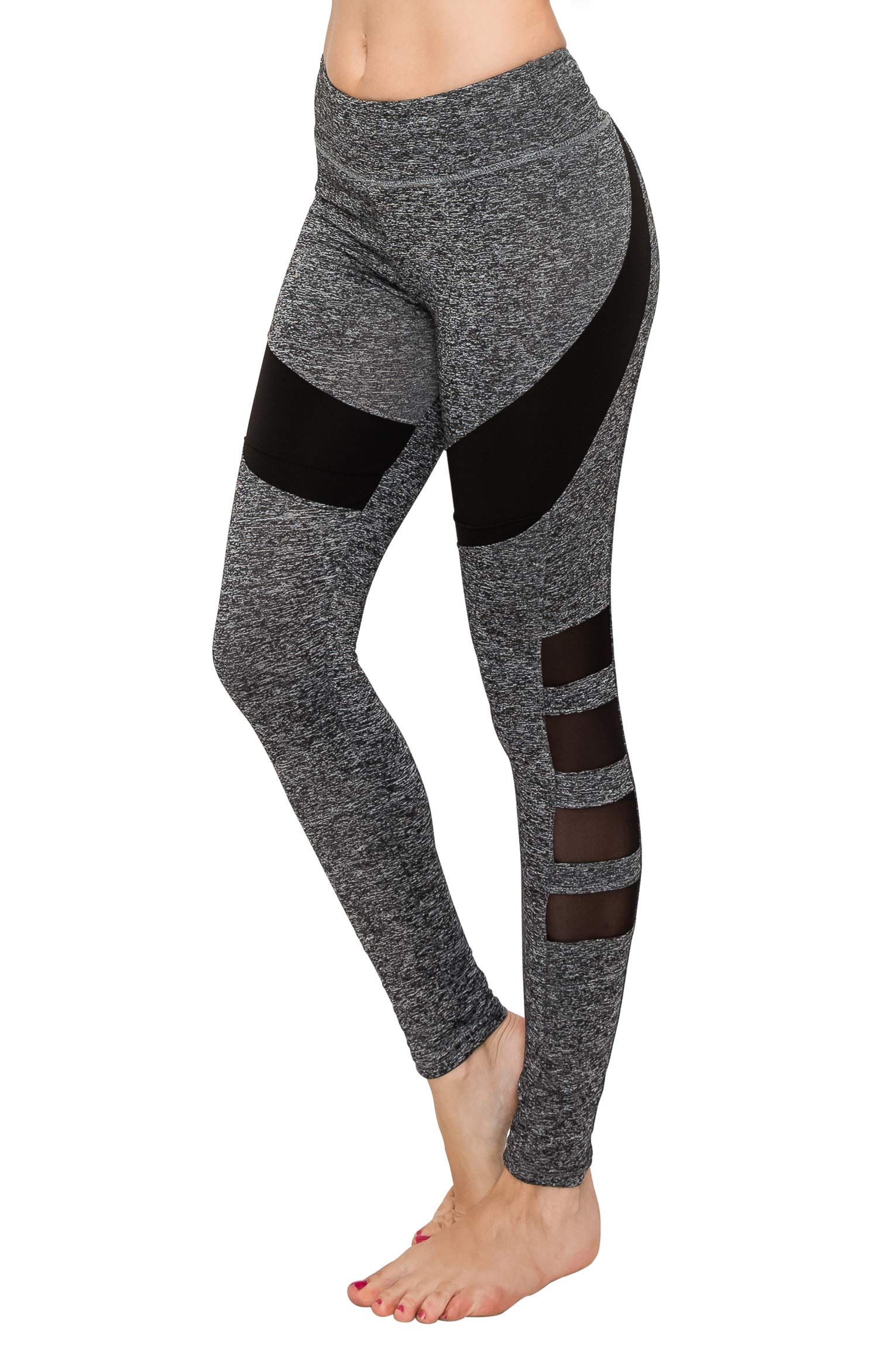 ALWAYS High Waisted Yoga Pants for Women - Breathable Mesh Stretchy Workout Leggings | Perfect for Yoga, Gym & Running | Comfortable Activewear for Fitness & Daily Wear