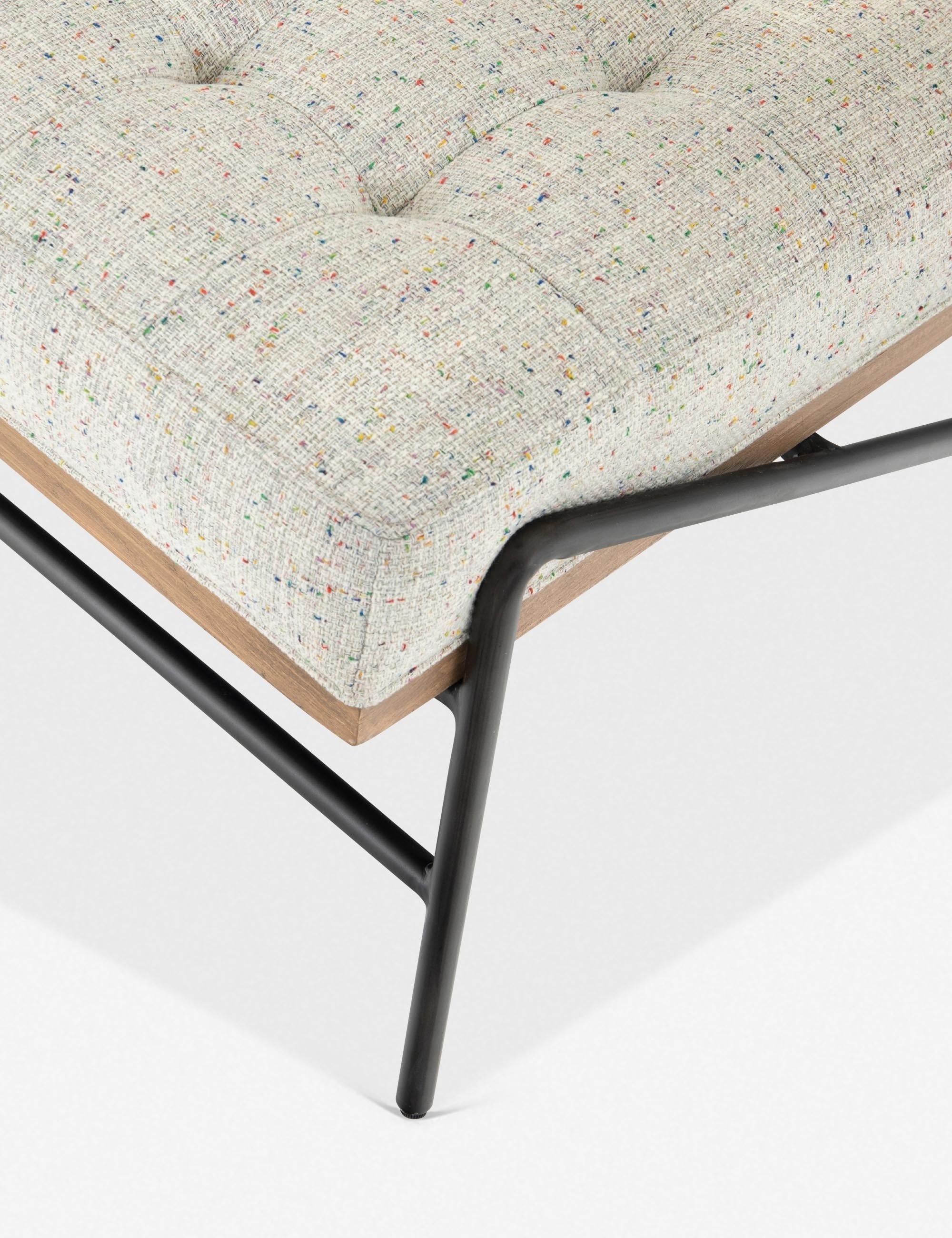 Anouk Modern Accent Chair - Mid Century Inspired Upholstered Lounge Chair for Living Room, Bedroom & Office - Stylish Home Decor with Wooden Legs & Soft Fabric