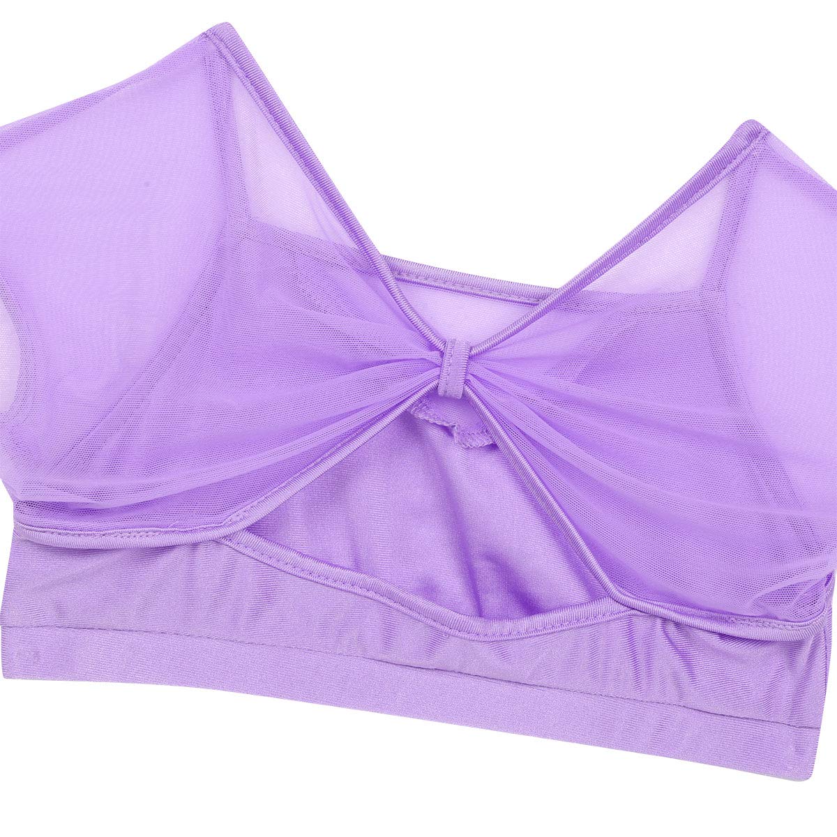 Aislor Girls Lyrical Dance Dress Set - Stretchy Crop Top with Asymmetrical Skirt for Ballet, Jazz & Modern Dance Performance Costumes | Perfect for Recitals, Competitions & Dance Classes