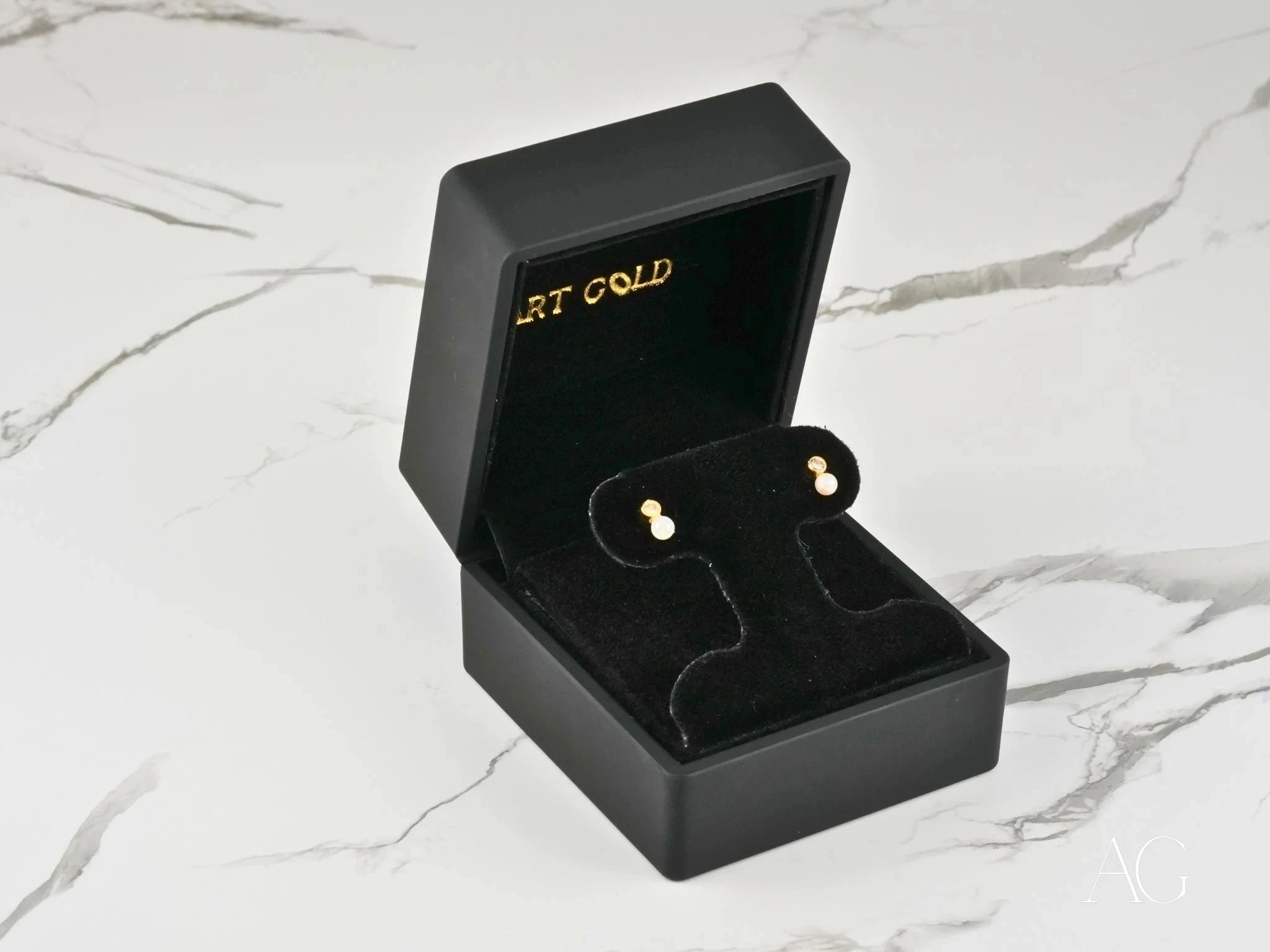 18K Gold Freshwater Pearl Stud Earrings for Women - Classic & Elegant Jewelry Gift for Wedding, Anniversary & Special Occasions