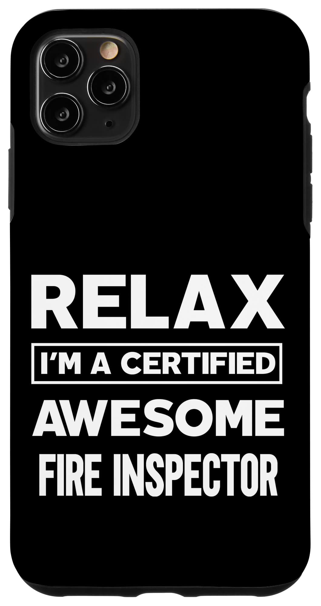 iPhone 11 Pro Max Case - Fire Inspector Certified, Perfect for Work Anniversary & Professional Use | Durable Protection for Daily Commute & Office Scenes