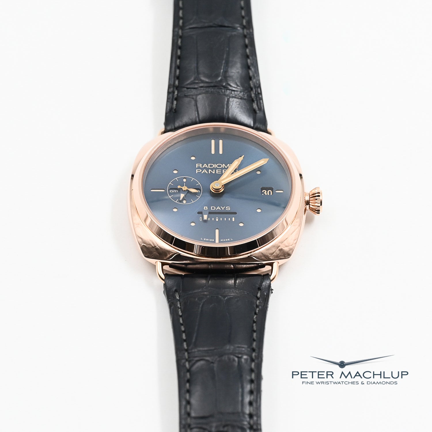Panerai Radiomir 8-Day GMT Automatic Men's Watch - Luxury Stainless Steel Dive Watch with Power Reserve - Perfect for Business, Travel & Water Sports