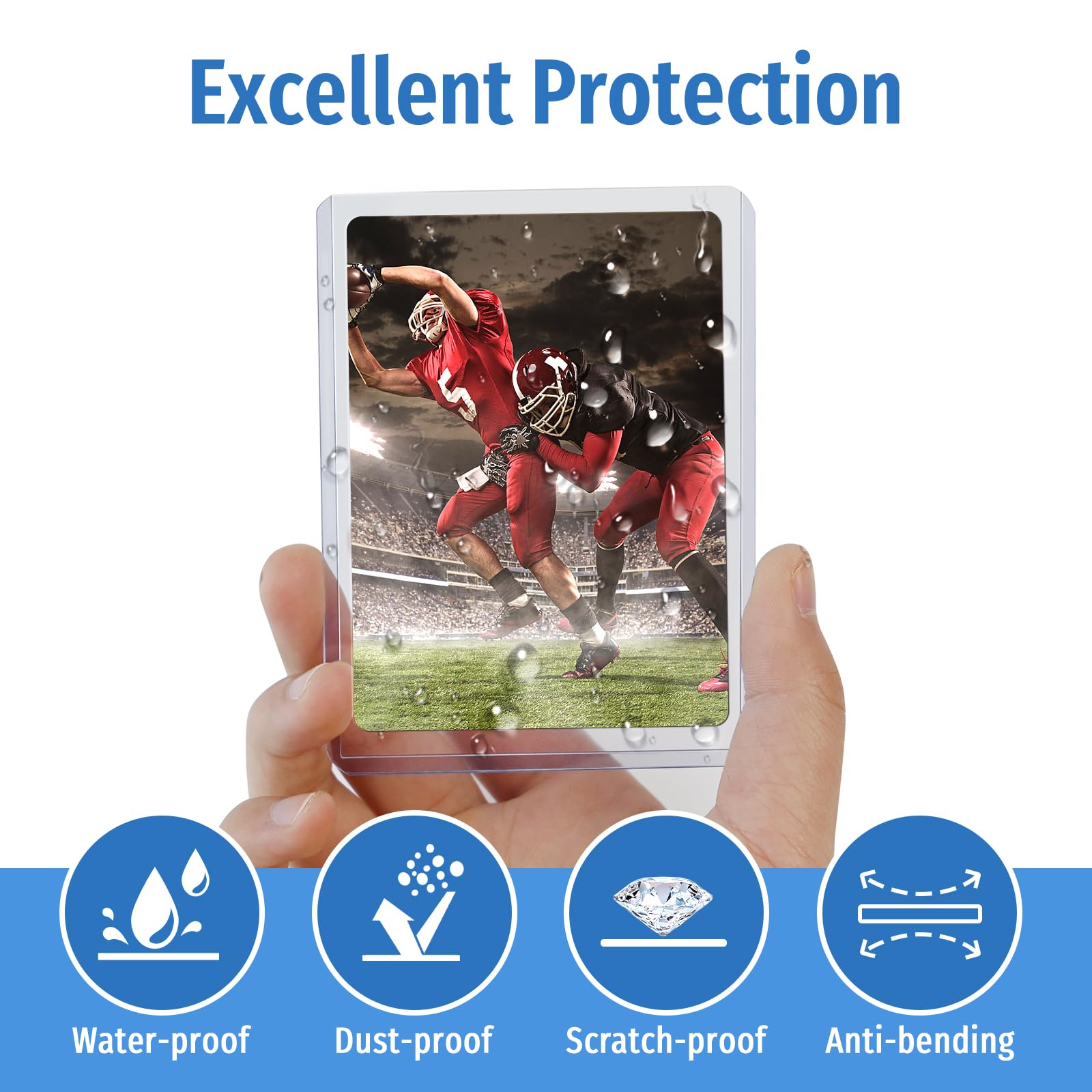 Foldermax 50 Pack 35PT Toploader Card Protectors - 3