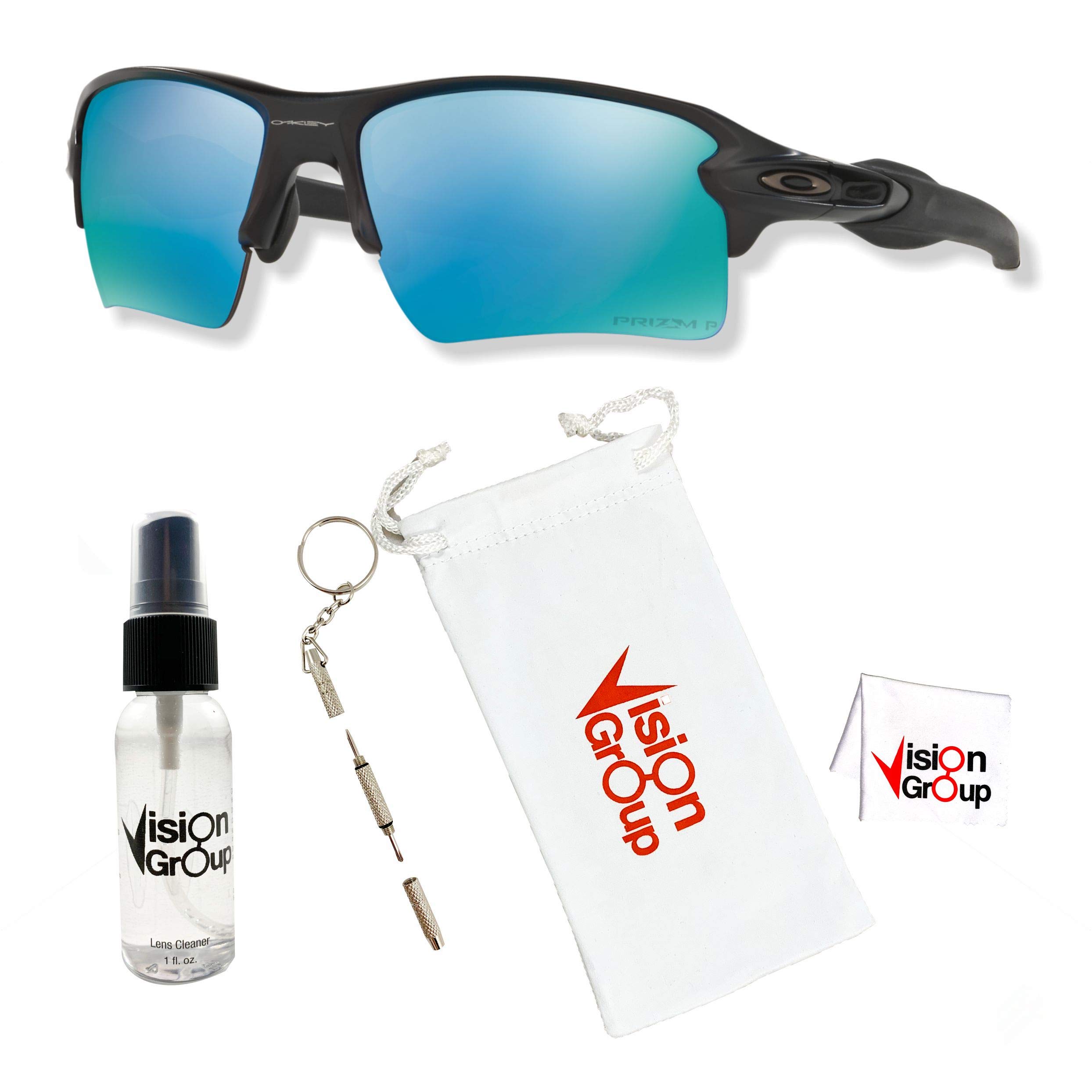 Oakley OO9188 Flak 2.0 XL Polarized Sunglasses with Bonus Lens & Case - UV Protection for Running, Cycling & Outdoor Sports