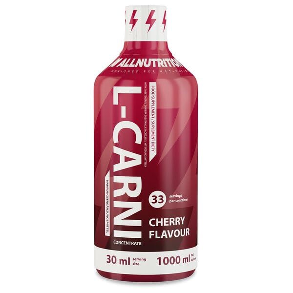 Allnutrition L-Carnitine 1000ml - Premium Fat Metabolism Support, Delicious Cherry Flavor | Boost Energy & Endurance for Workouts, Weight Loss & Active Lifestyle