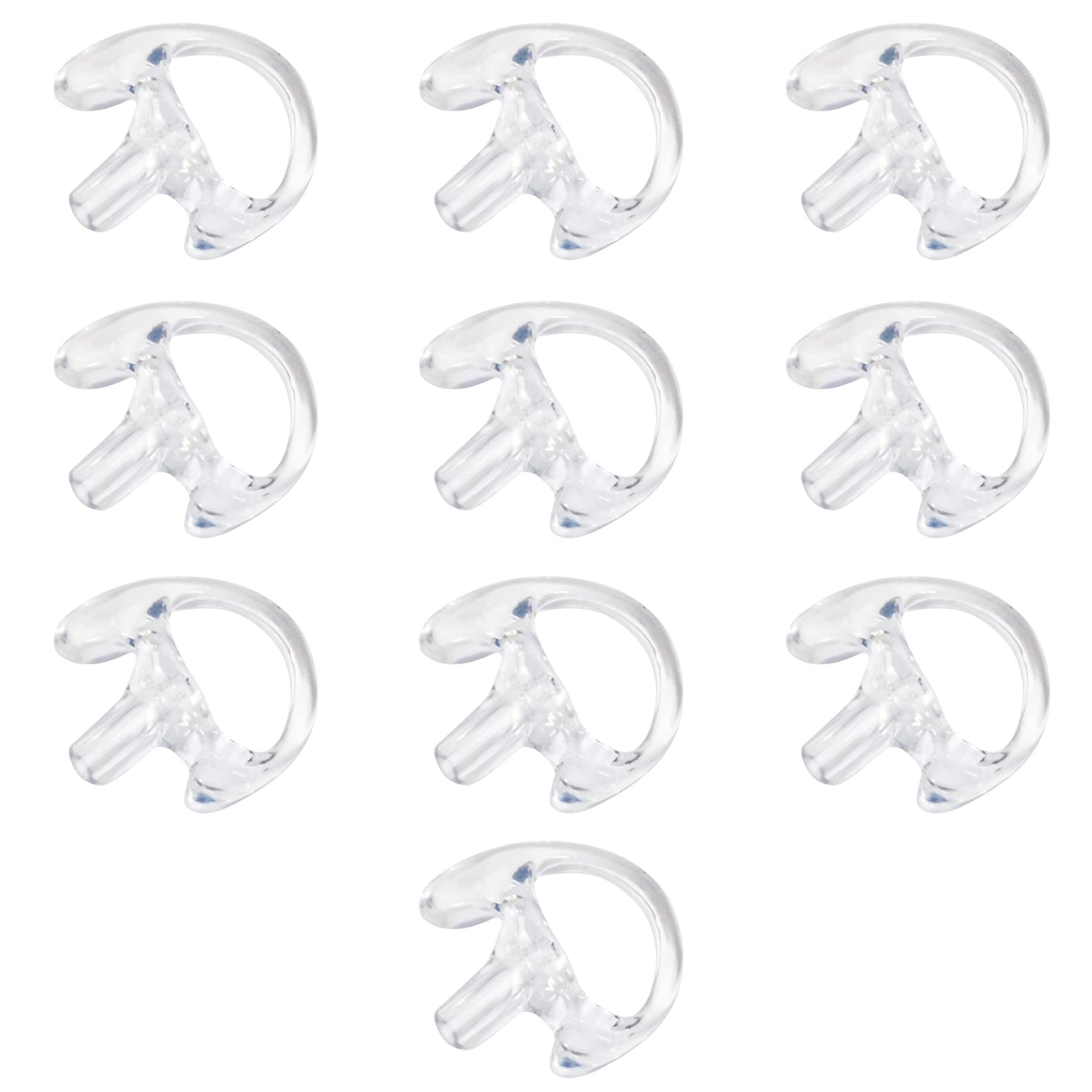 Clear RIGHT Medium Replacement Earmold Earbud for Two Way Radios - Compatible with Motorola, Kenwood & More - Secure Fit for Clear Communication - Perfect for Construction, Security & Outdoor Activities