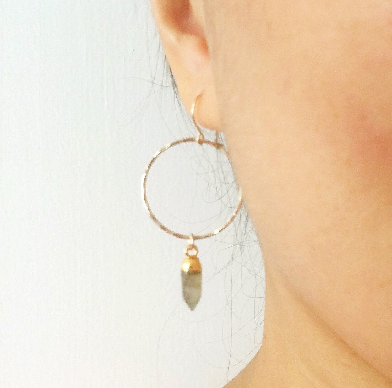 Labradorite Earrings for Women - Zoe Style Dangle Earrings (E271) | Boho Chic Jewelry for Party, Wedding & Everyday Wear
