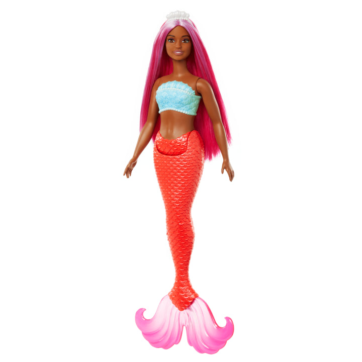 Barbie Mermaid Doll with Colorful Hair & Pink Tail - Perfect for Kids Pretend Play, Pool Parties & Underwater Fantasy Adventures