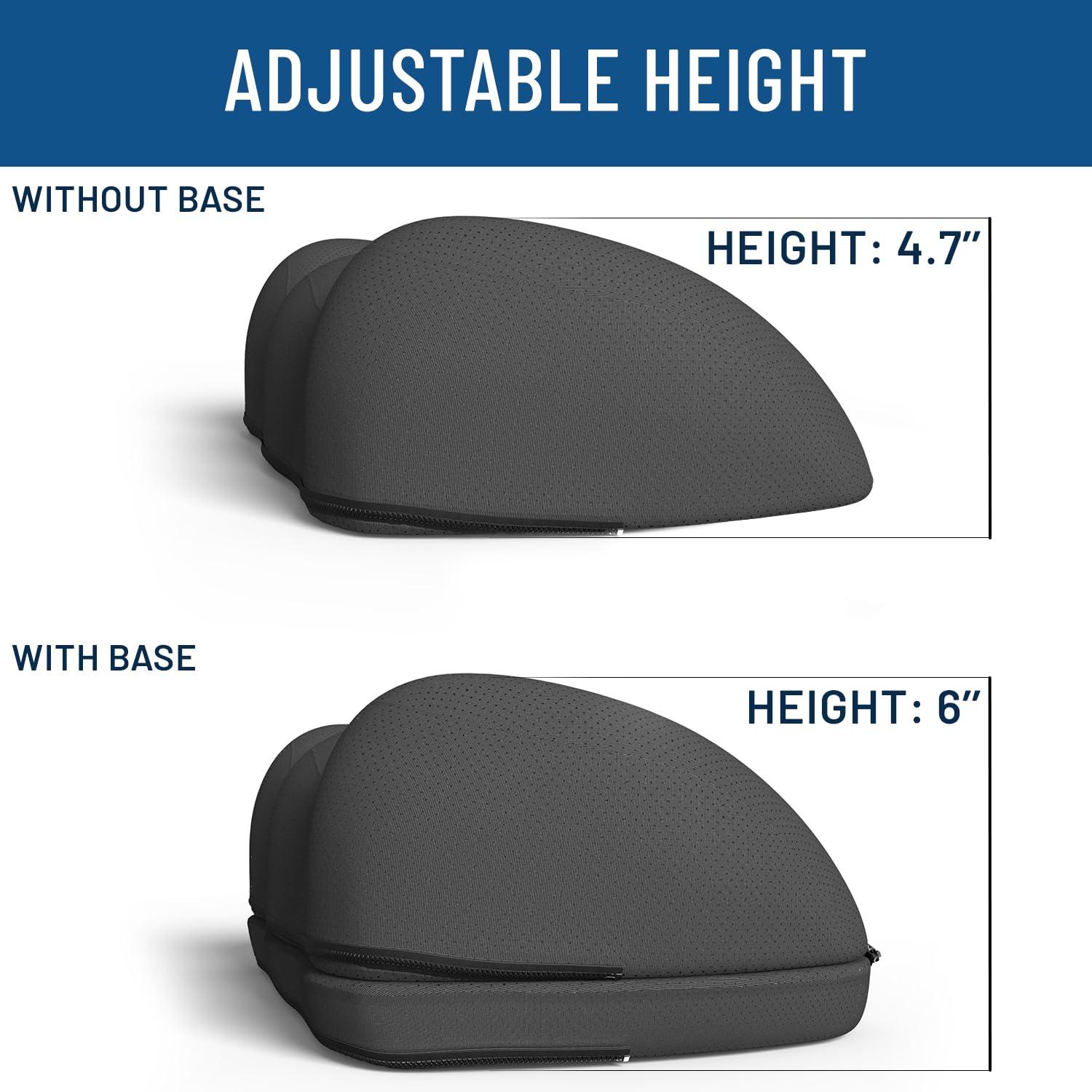 Everlasting Comfort Adjustable Cloud Foot Rest for Under Desk - Ergonomic Memory Foam Office Foot Stool with Pressure Point Nodes, Perfect for Work, Gaming & Home Office - Supports Posture & Improves Comfort for Long Sitting Hours