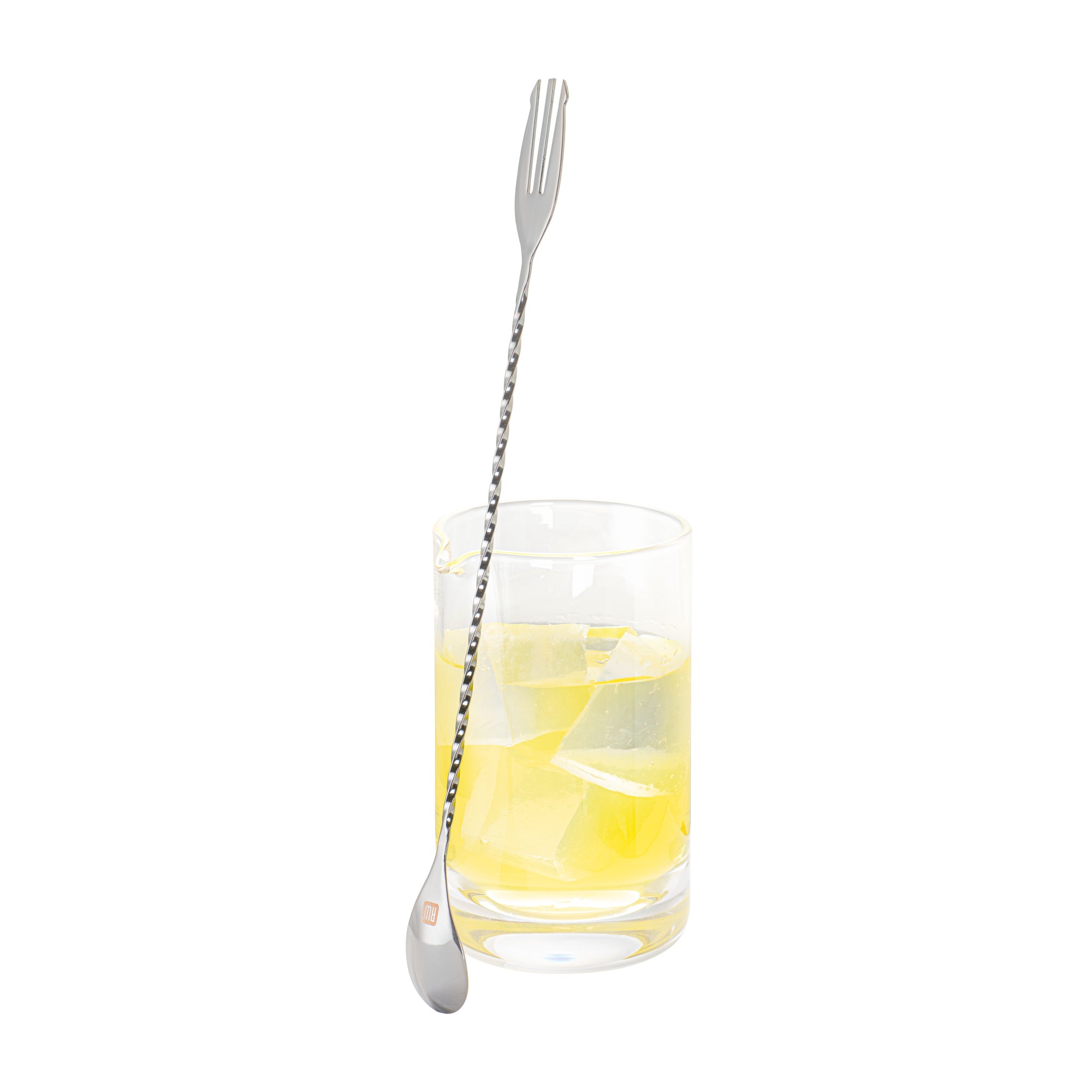 Premium Black Plated Stainless Steel Trident Bar Spoon - 12