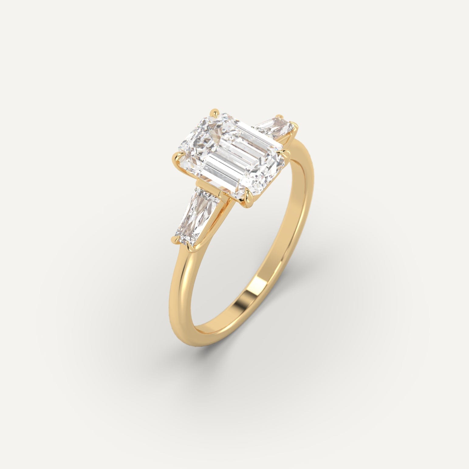 2 Carat Emerald Cut Diamond Ring for Women - Elegant Solitaire Engagement & Wedding Band - Perfect for Proposals, Anniversaries, and Special Occasions
