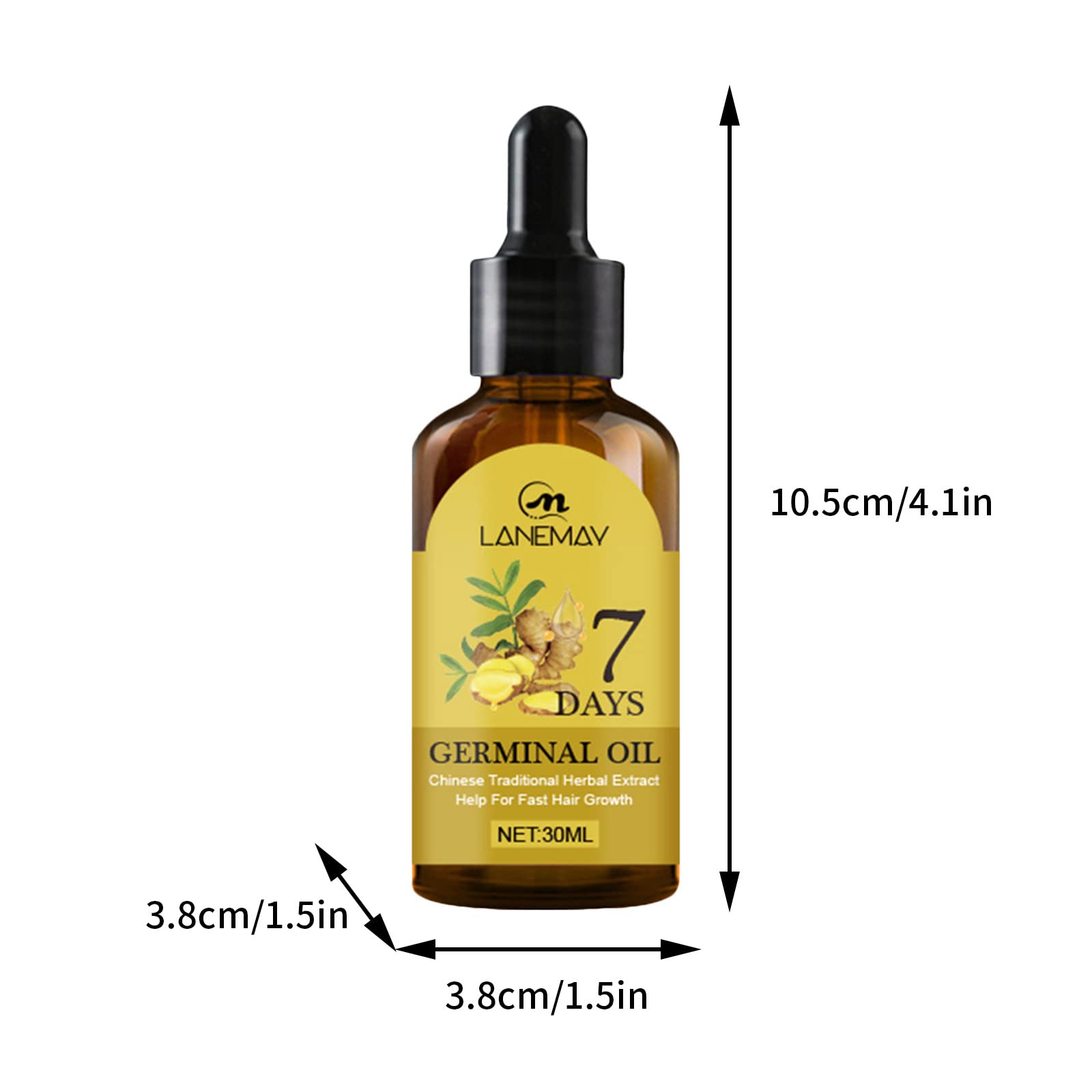 **Ginger Hair Growth Oil for Women & Men - Natural Hair Treatment Serum to Stop Hair Loss, Promote Thicker & Healthier Hair - Ideal for Daily Scalp Care & Thinning Hair Treatment (Yellow)**    **Usage Scenarios:** Perfect for daily hair care routines, promoting thicker hair growth, reducing hair loss, and improving scalp health for both men and women.