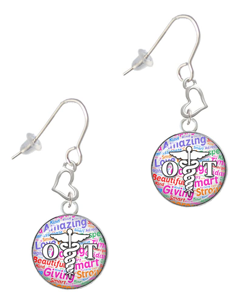 Silver Heart French Earrings for Women - Elegant Gift for Her