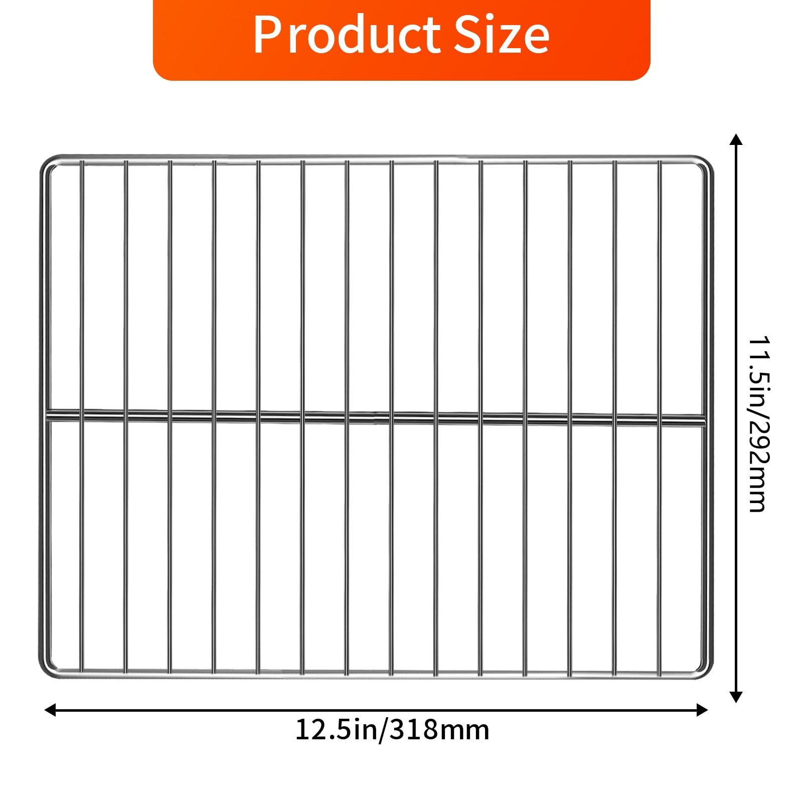 Stainless Steel Grill Rack for Emeril Lagasse 26 QT Extra Large Air Fryer - 12.5