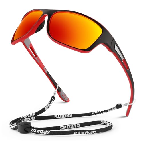 C.1 Black Red Frame/Amber-scarlet Mirrored Lens