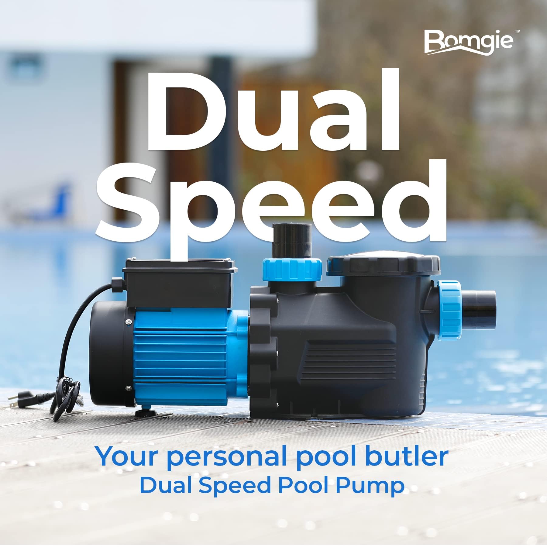 0.9HP In-Ground & Above Ground Pool Pump - 5790 GPH, 115V - Powerful Water Circulation for Swimming Pools, Spas & Backyard Water Features
