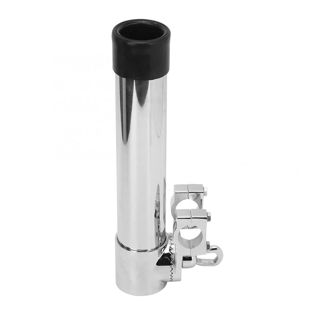 360 Degree Rotatable Stainless Steel Fishing Rod Holder - Boat Mount Pole Bracket Stand Support | Durable & Adjustable for Kayak, Shore, and Boat Fishing Accessories