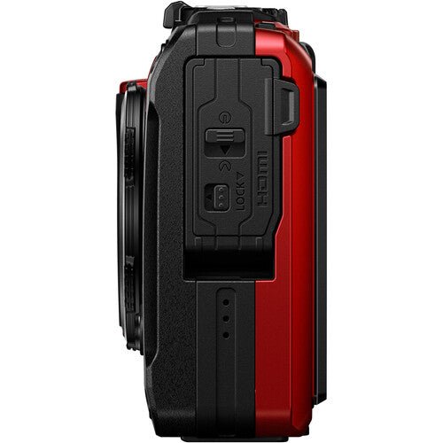 OM SYSTEM Tough TG-7 Waterproof Digital Camera (Red) - 4K Video, Macro Mode & Underwater Photography for Outdoor Adventures, Travel & Snorkeling