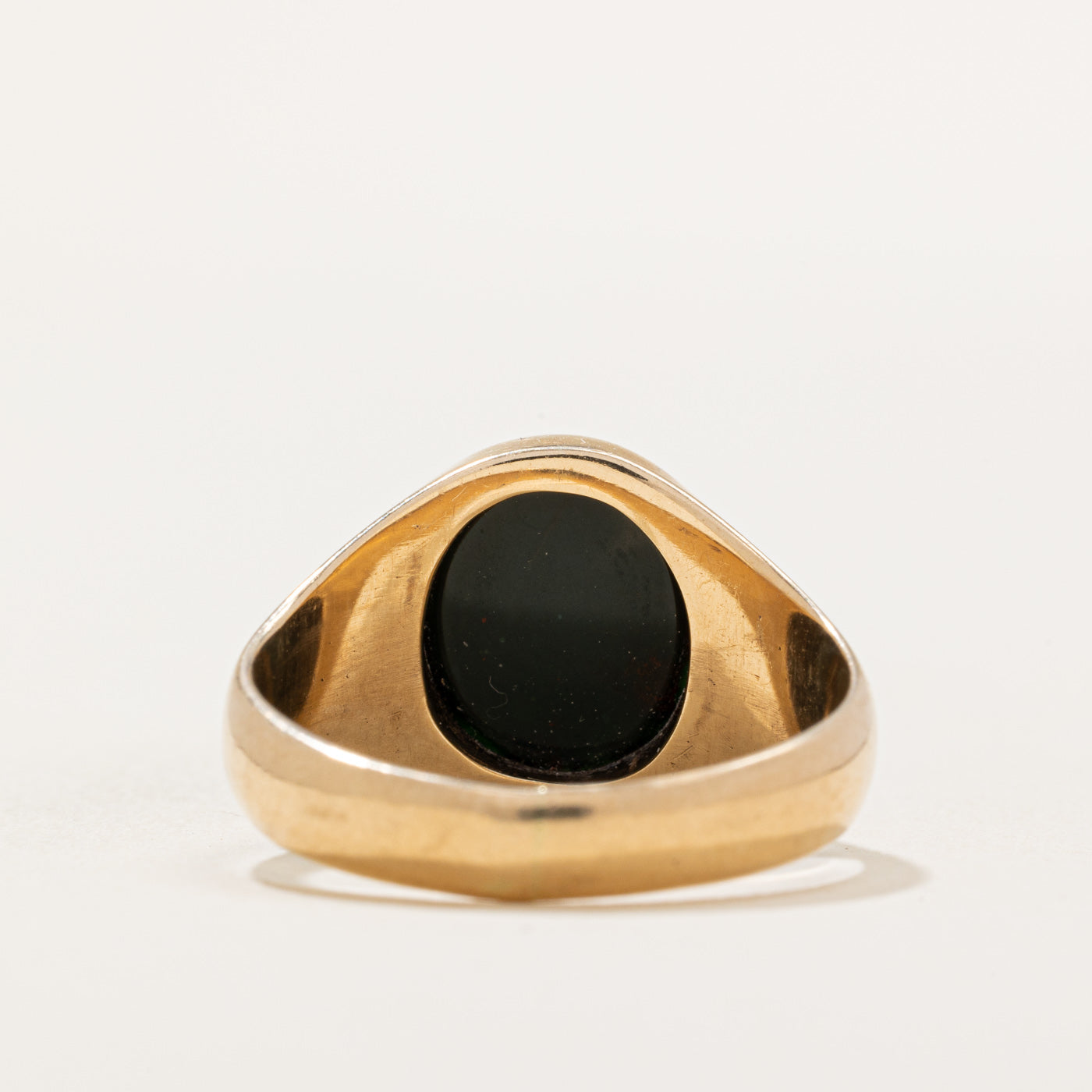 Bloodstone Signet Ring for Men - 2.10 Carat Genuine Bloodstone Gemstone - Size 9.75 - Perfect for Wedding Bands, Gifts & Spiritual Jewelry Collection