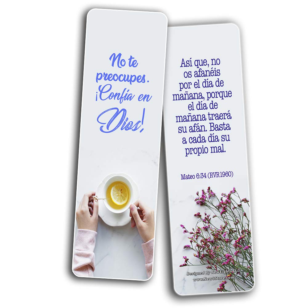 30 Pack Spanish Devotional Bible Verse Bookmarks for Women - Uplifting Bible Quotes & Inspirational Texts | Perfect for Daily Devotion, Bible Study, Church Gifts & Christian Encouragement
