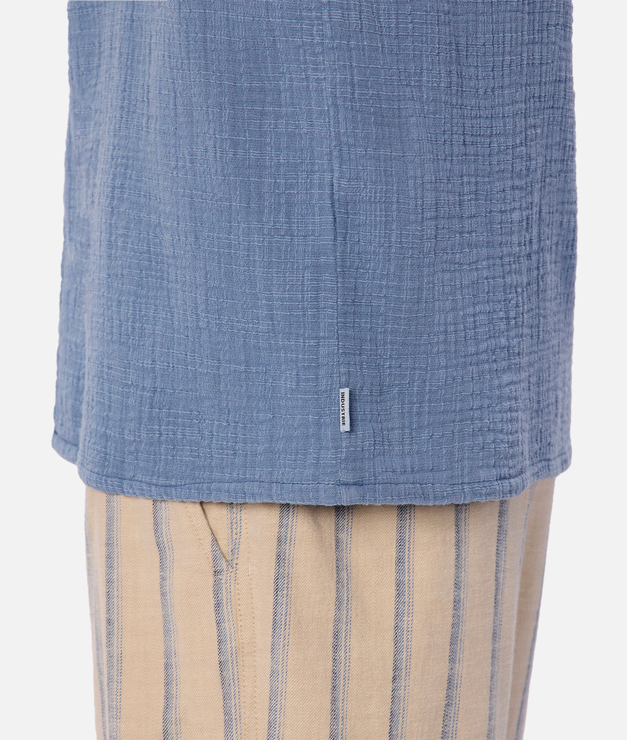 Seguro Short Sleeve Shirt - Washed Chambray Casual Button Down for Men | Perfect for Summer Outings, Beach Trips & Casual Office Wear