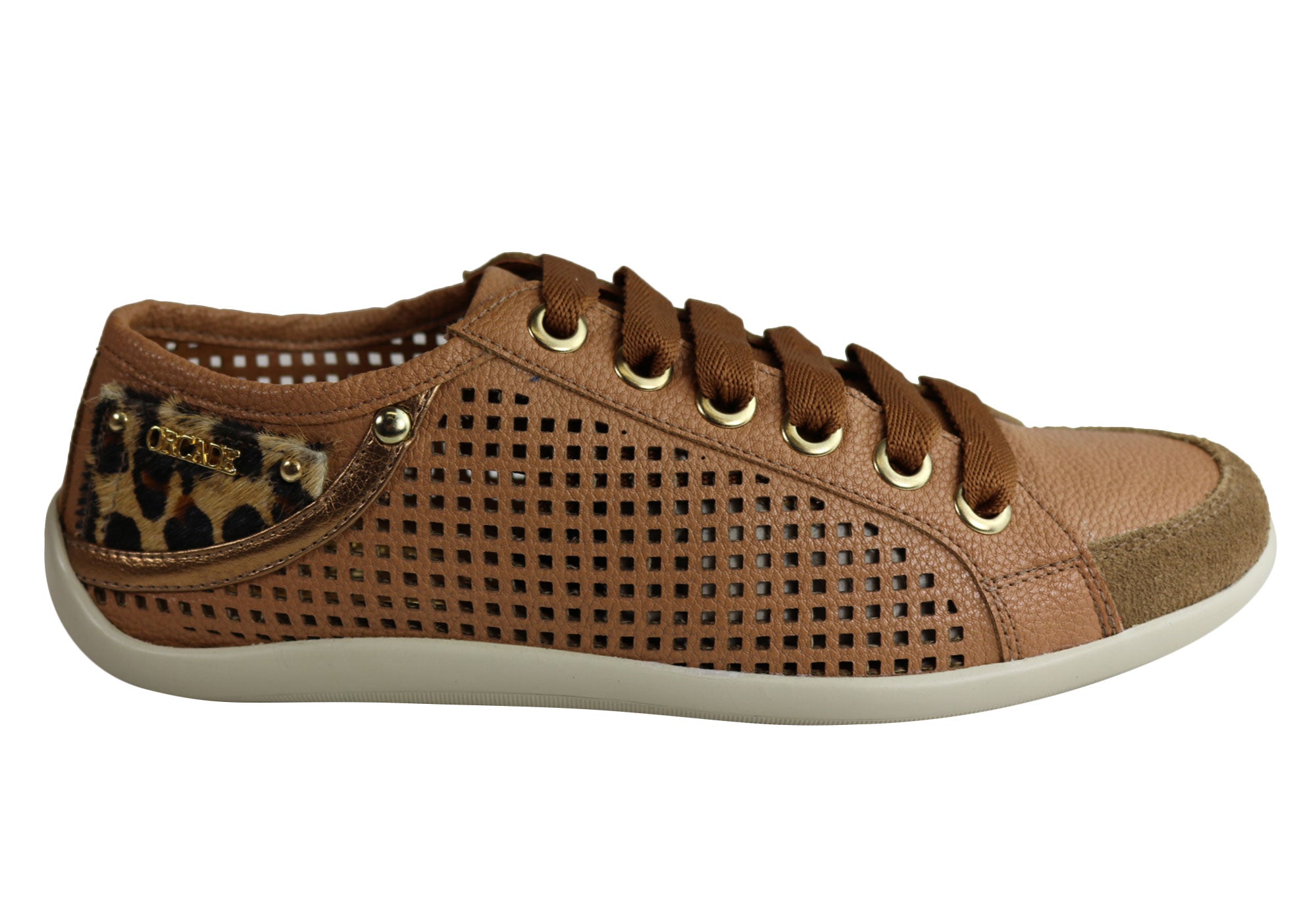 Orcade Jemma Women's Comfortable Lace-Up Casual Shoes - Breathable Walking Shoes Made in Brazil - Perfect for Work, Travel & Everyday Wear