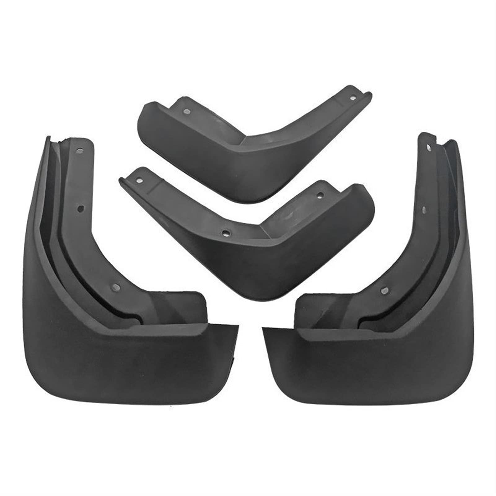 Volvo S60 2020 Car Mud Flaps - Soft Plastic Splash Guards & Fender Flares Set (Black) | Front & Rear Mudflaps for All-Weather Protection & Stylish Decoration | Perfect for Rain, Snow, Off-Road & Daily Driving