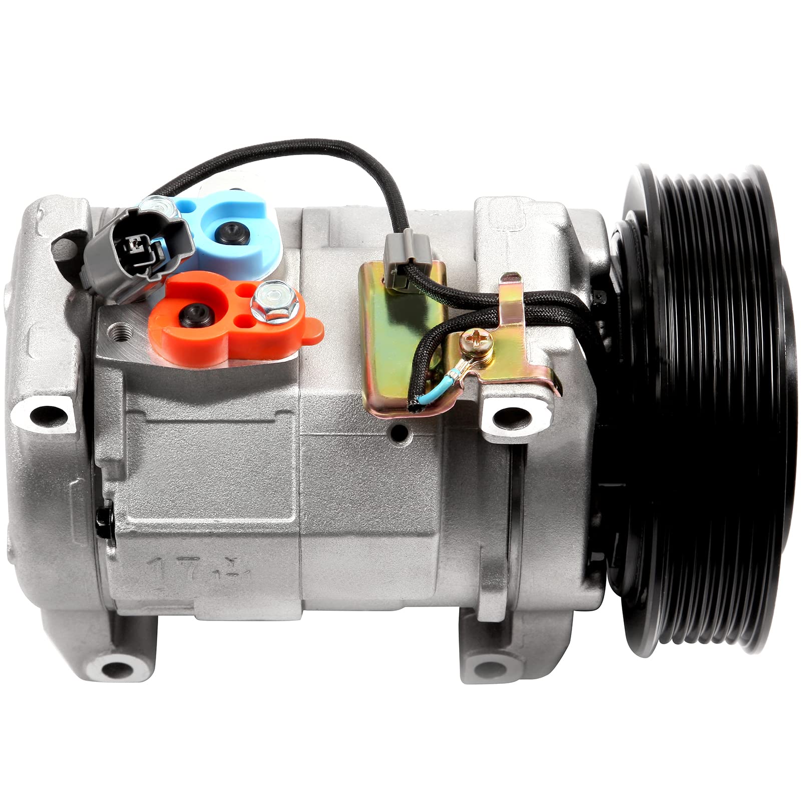 2003-2007 Honda Accord 2.4L AC Compressor with Clutch - 129MM (Part# 28003C/10349951) - Replacement for Air Conditioning System - Perfect for Summer Cooling & Car AC Repair