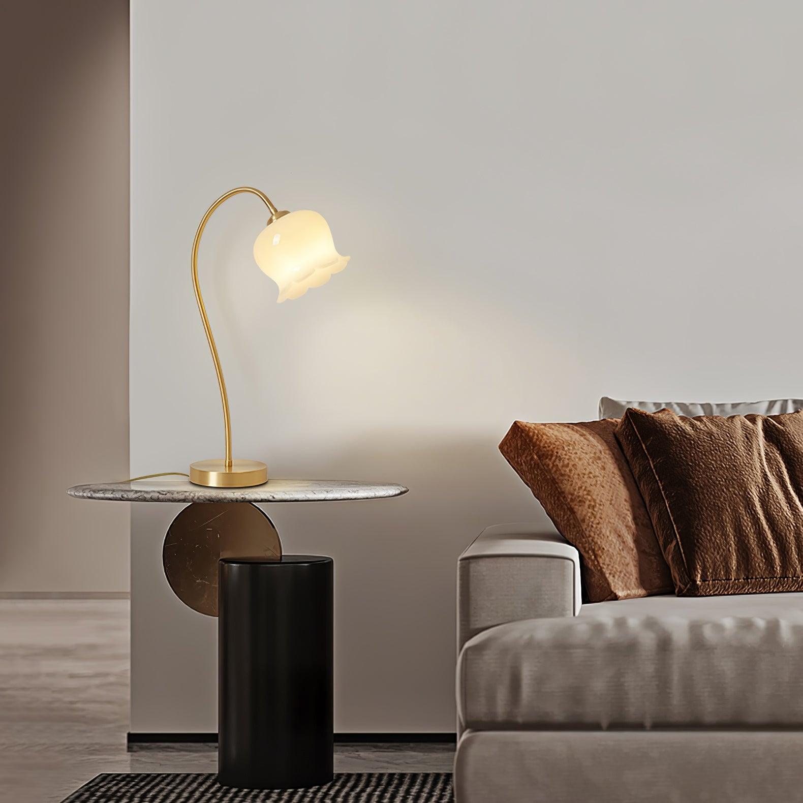 Elegant Orchids Table Lamp - Modern LED Night Light for Bedroom, Living Room, and Office Decor - Perfect for Reading, Relaxation, and Creating Cozy Ambiance