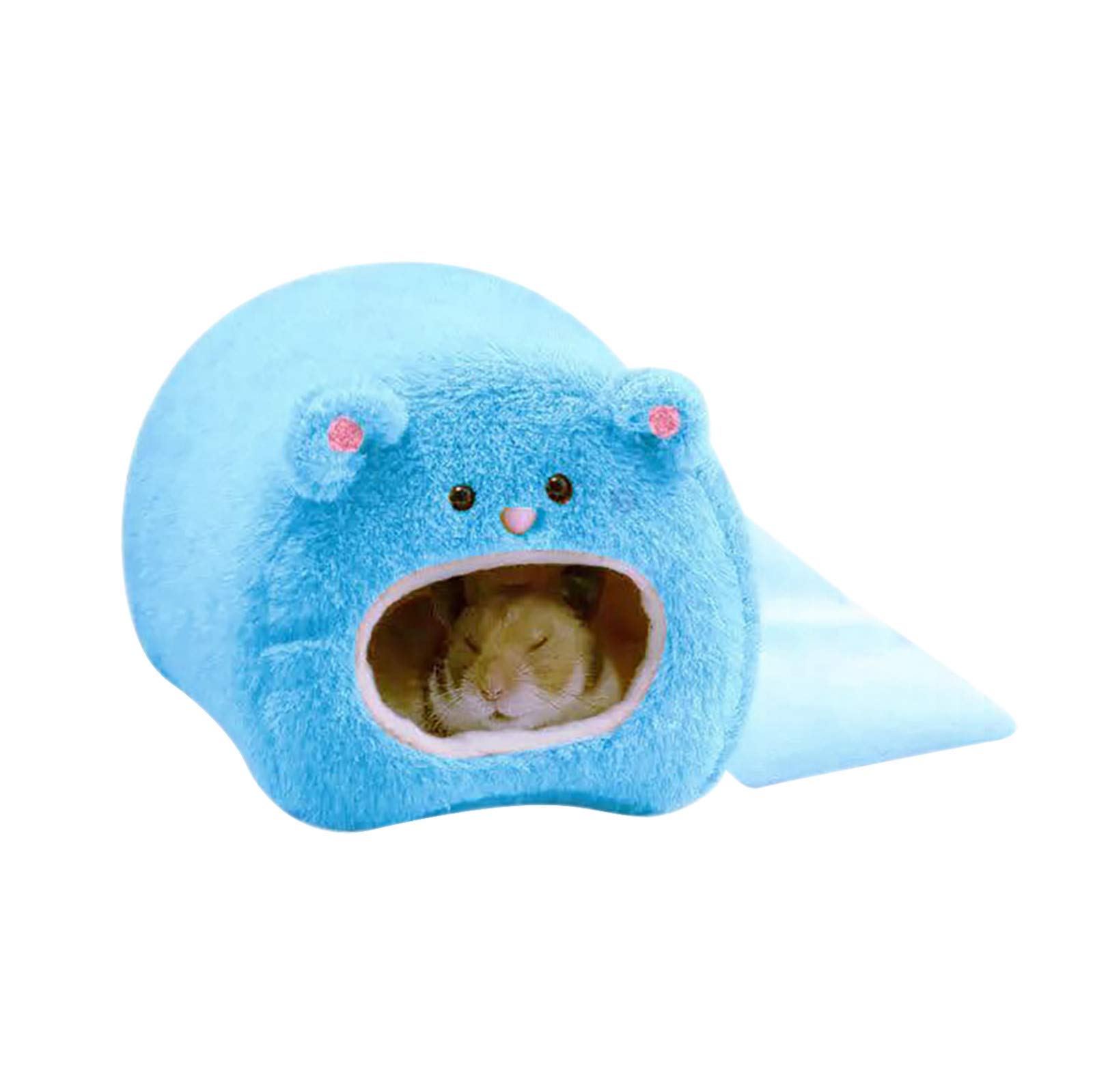 Cozy Winter Hamster Bed - Soft Small Animal Sleeping Cushion for Mice & Hamsters | Pet Bed Mat with Treat Pocket - Perfect for Cage, Travel & Home Comfort