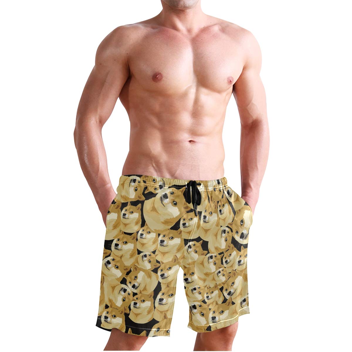 Men's Quick Dry Swim Trunks - Lightweight Board Shorts with Drawstring for Swimming, Surfing & Beach Activities | Comfortable Bathing Suits for Summer Vacation