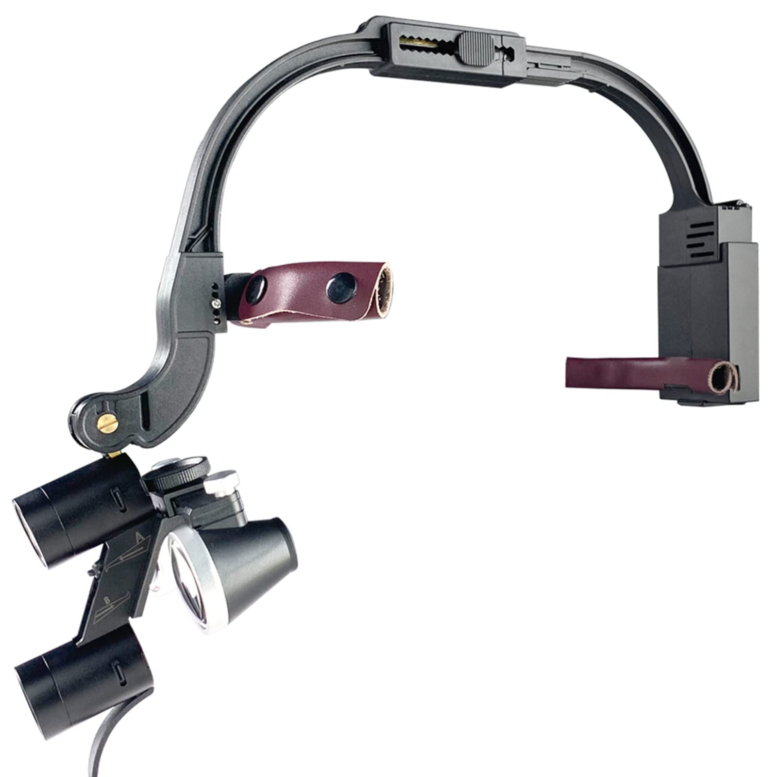2.5X & 3.5X Magnifying Loupe Glasses with LED Headlight - Adjustable Headband Surgical Magnifier for Dentists, Jewelers & Lab Work - Perfect for Dental Procedures, Watch Repair & Microsurgery