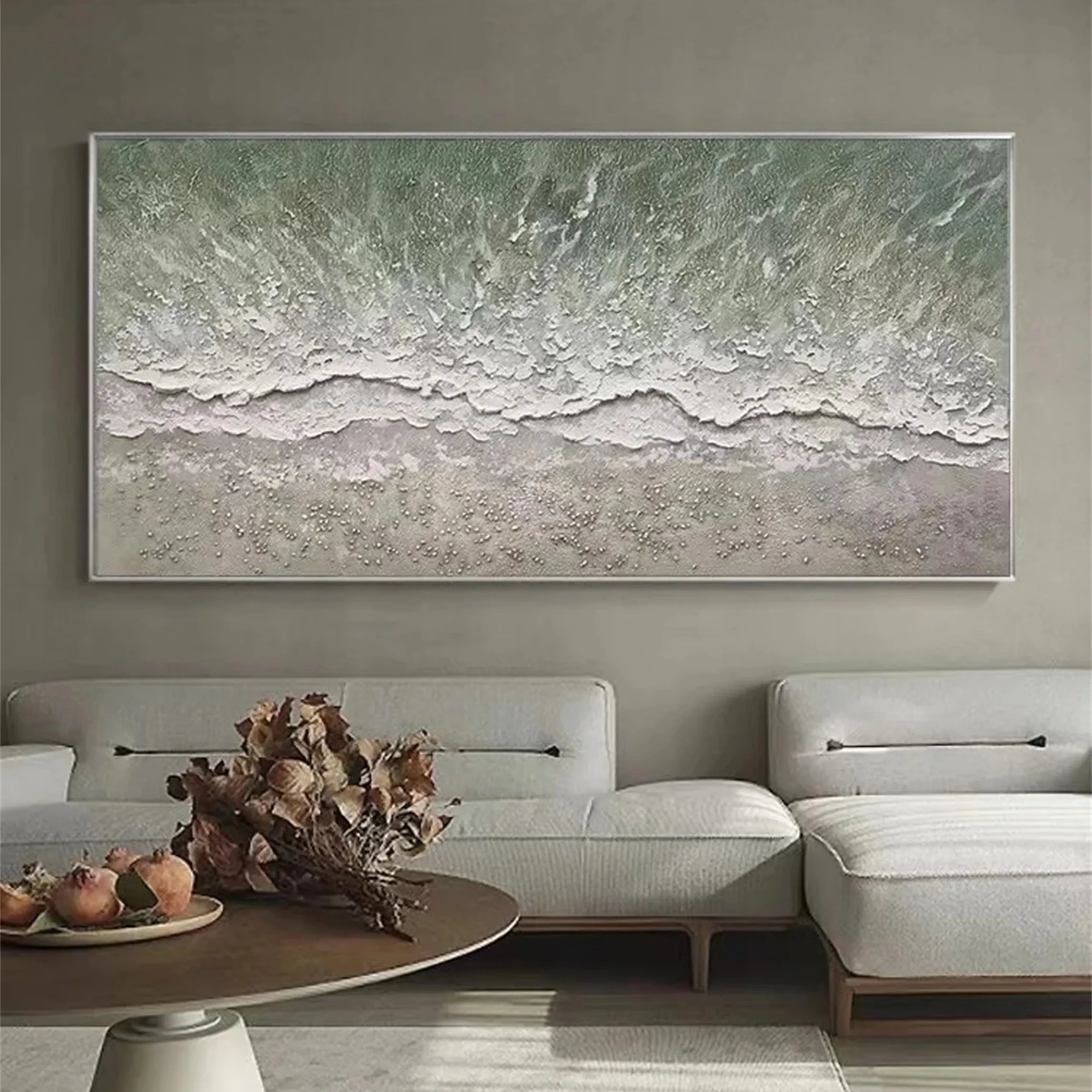 Ocean and Sky Painting #OS 120 - Stunning Seascape Wall Art for Home & Office Decor - Perfect for Living Rooms, Bedrooms, and Coastal Themed Spaces