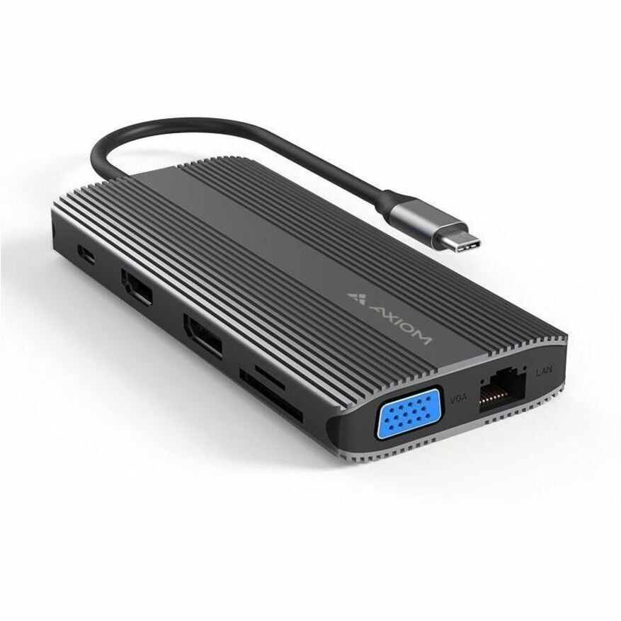 12-in-1 USB C Hub with 90W Power Delivery - 4K HDMI, Ethernet, USB 3.0 Ports - Compact Aluminum Multi-Port Adapter for MacBook Pro/Air, iPad Pro, Dell XPS - Perfect for Home Office, Travel & Video Conferencing